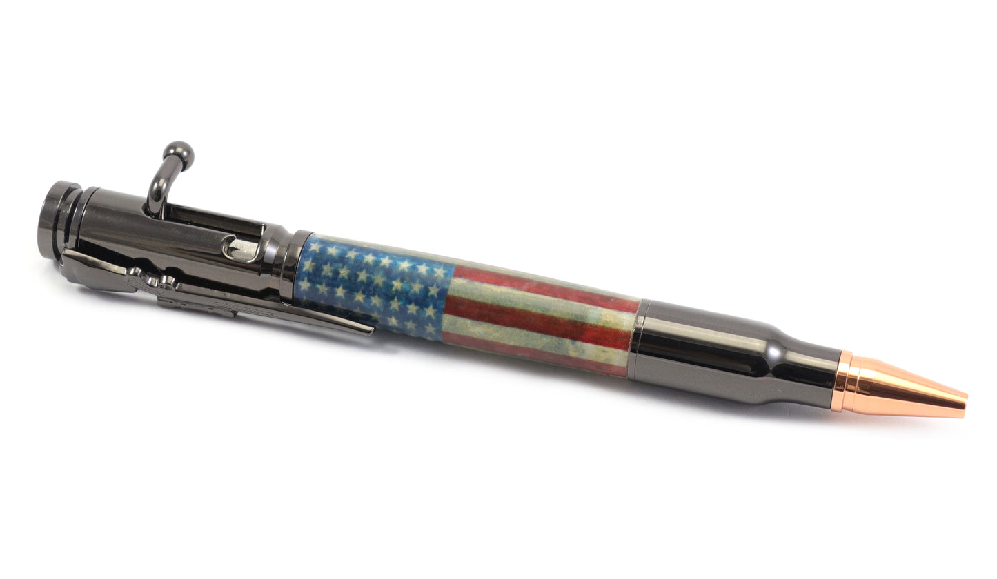 American Flag Bullet Pen