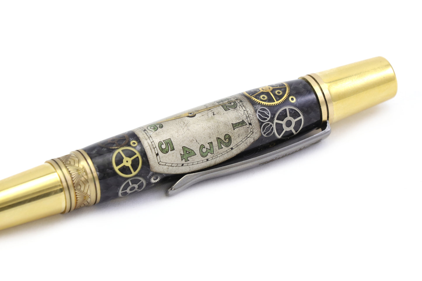 Vintage Elgin Watch Parts Pen - Brass Pen