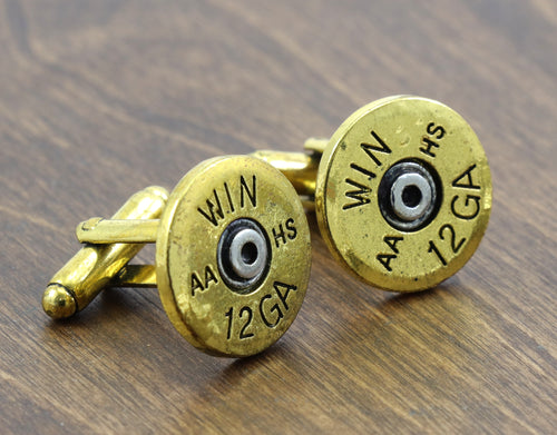 12 GA Bullet Cufflinks