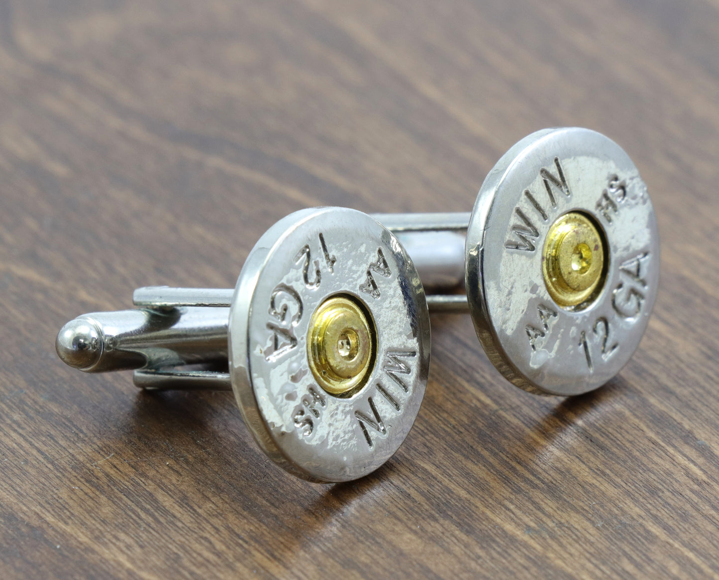 12 GA Bullet Cufflinks