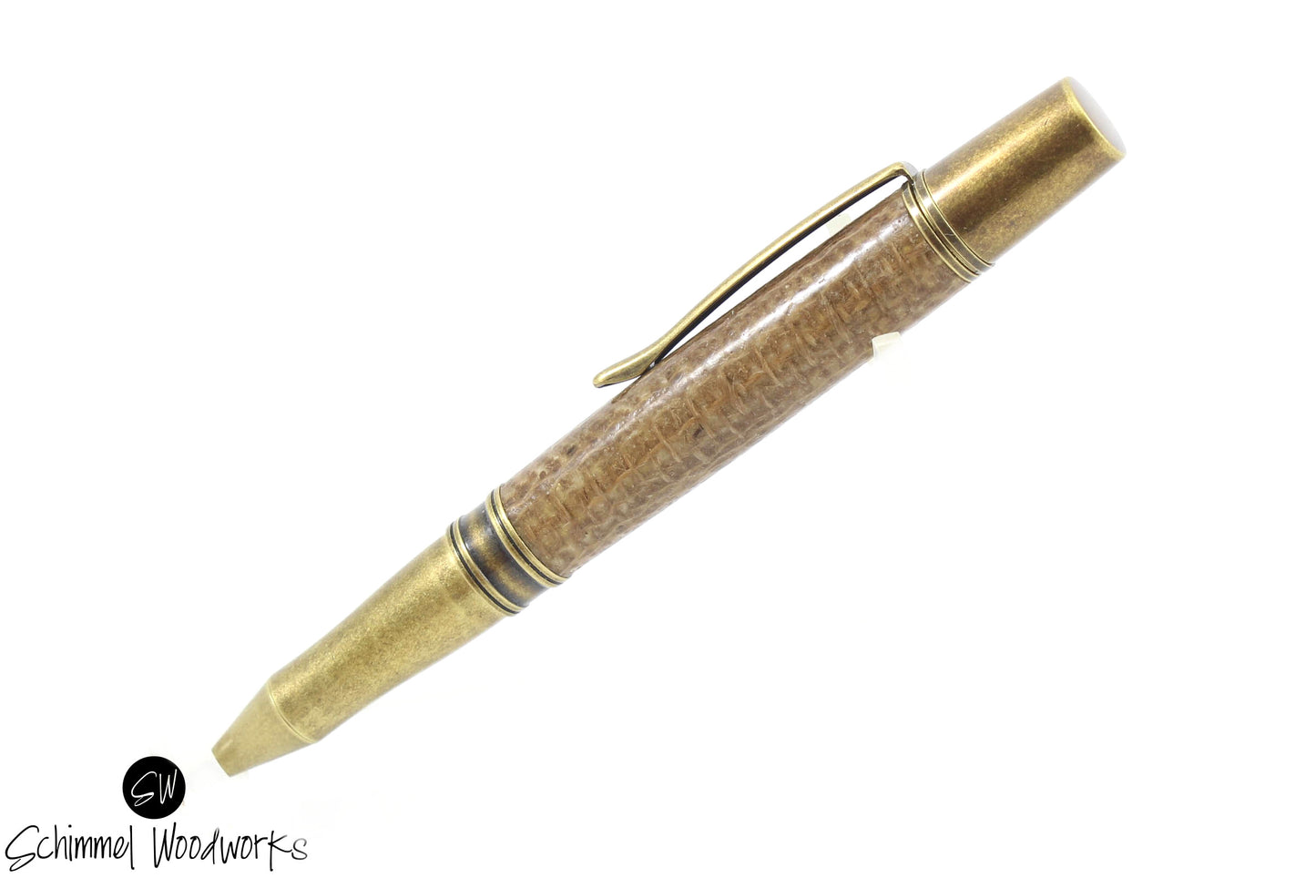 Brown Burlap Pen