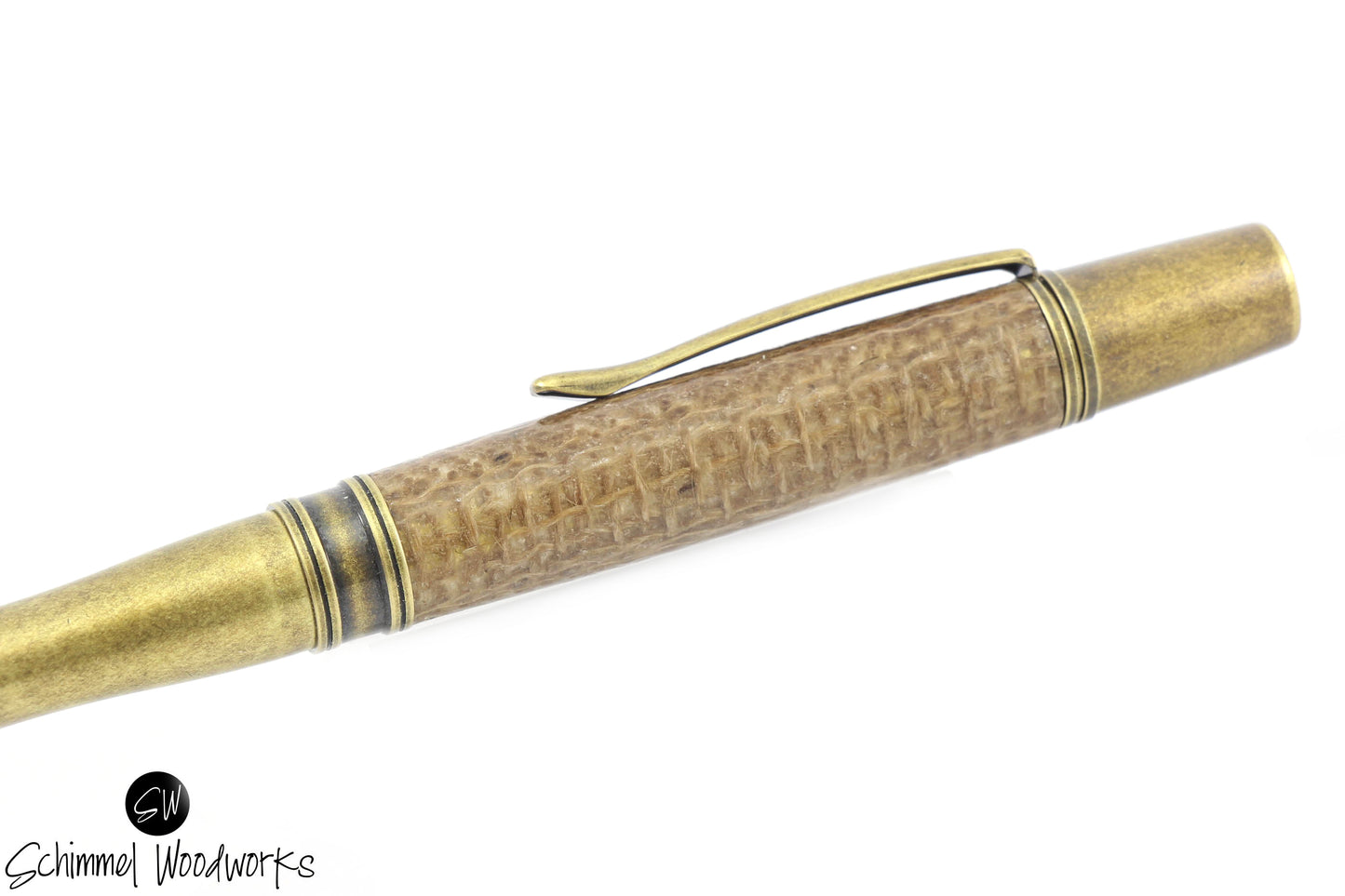 Brown Burlap Pen