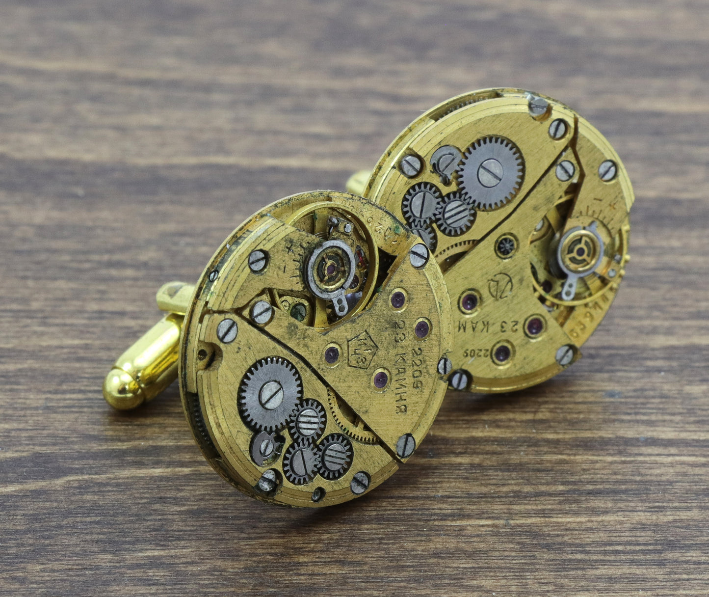 Brass Steampunk Cufflinks