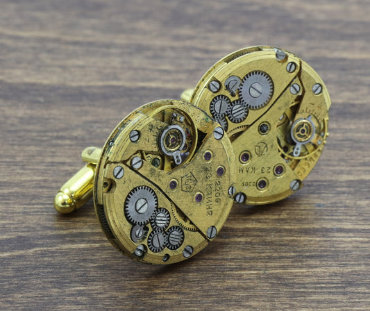 Brass Steampunk Cufflinks