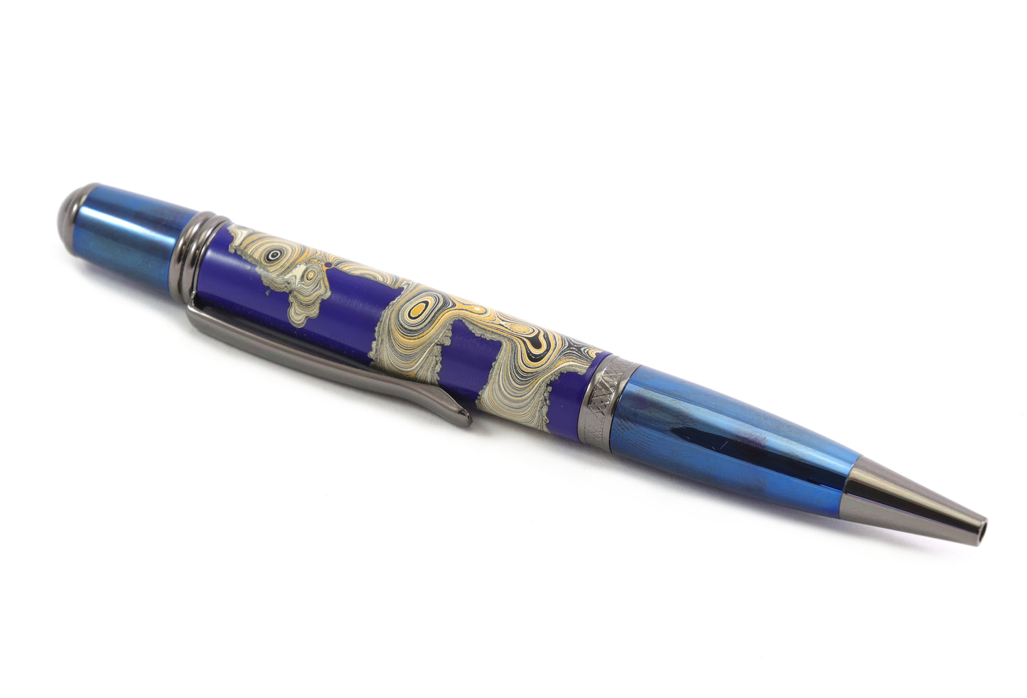 Blue Fordite Pen