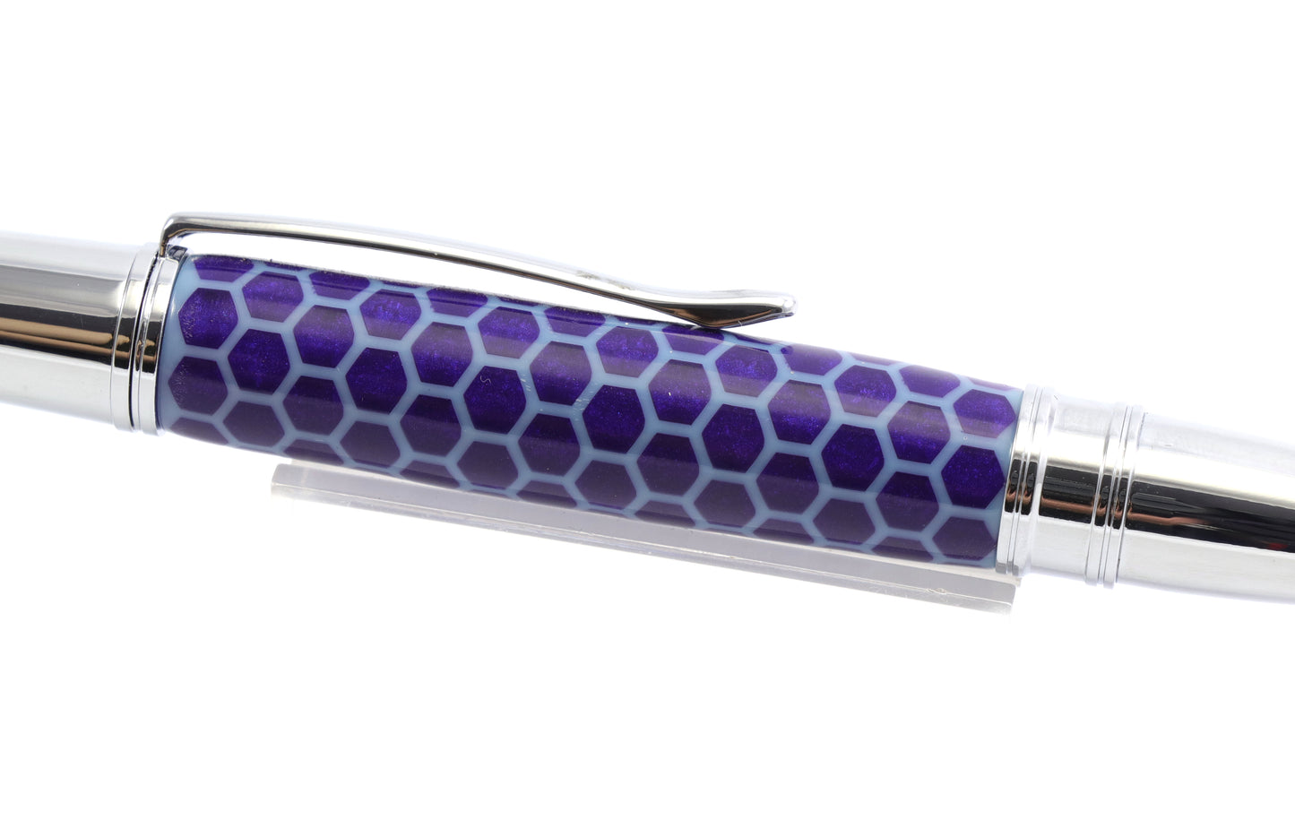 Blue Honeycomb Pen