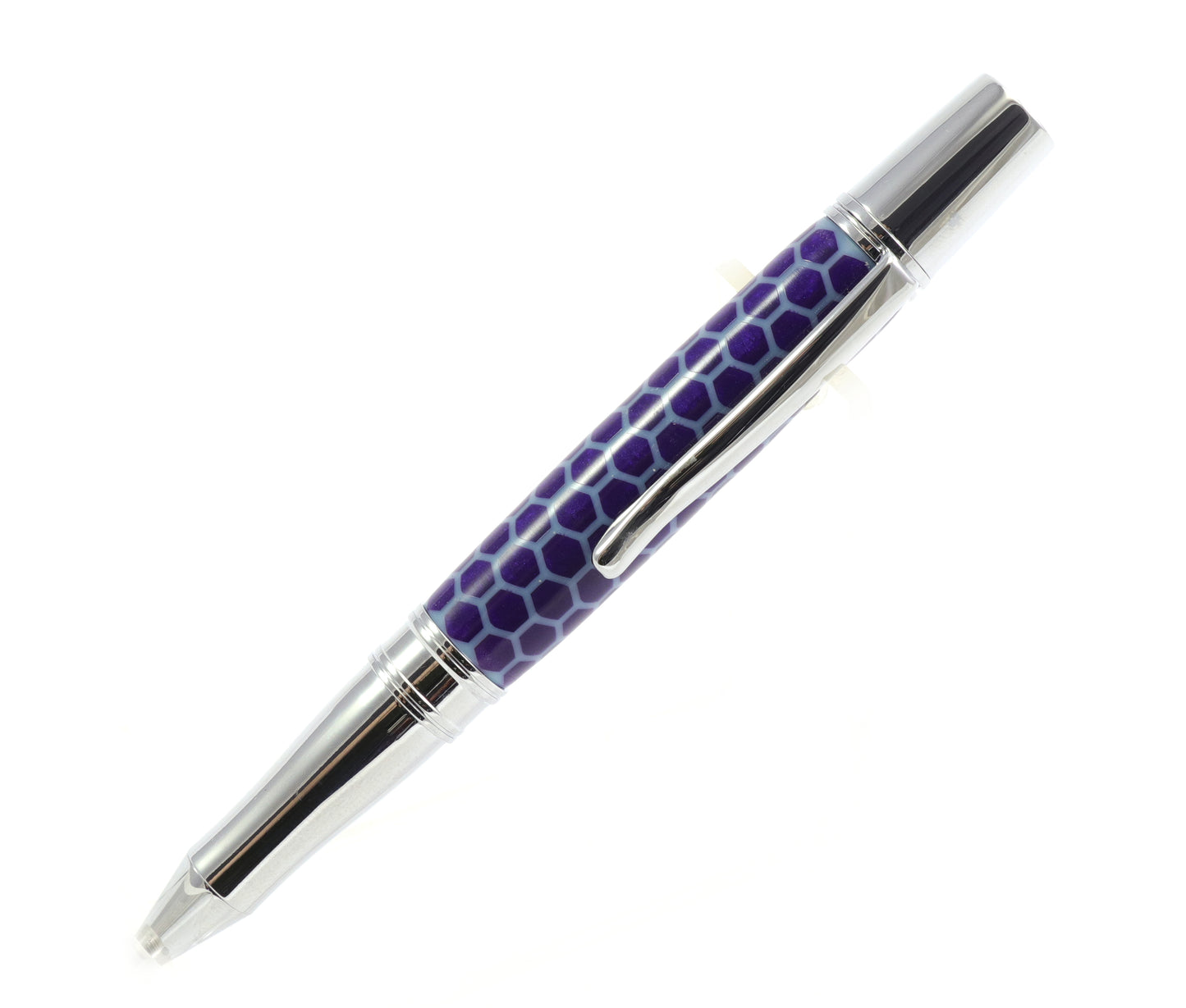 Blue Honeycomb Pen