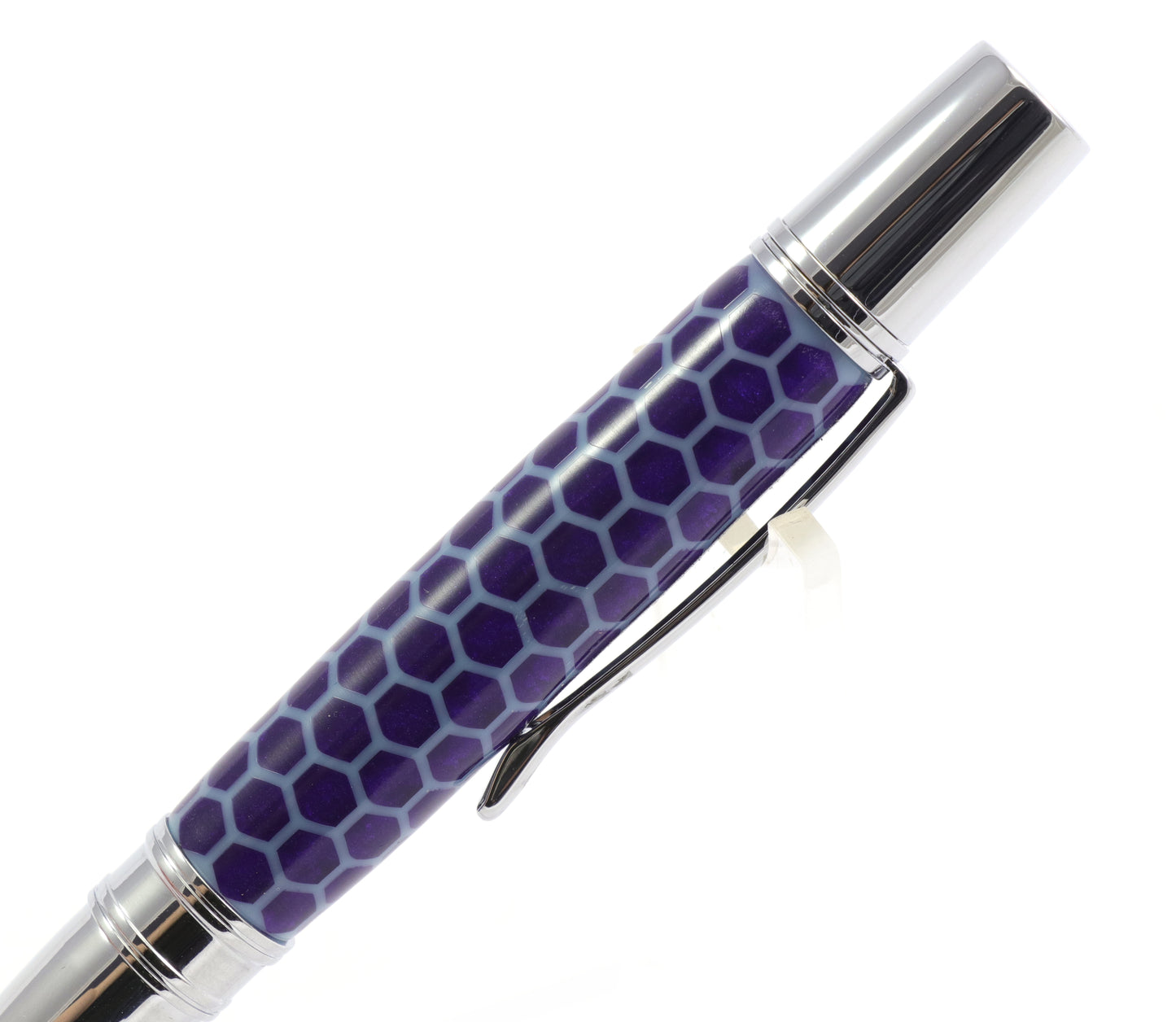 Blue Honeycomb Pen