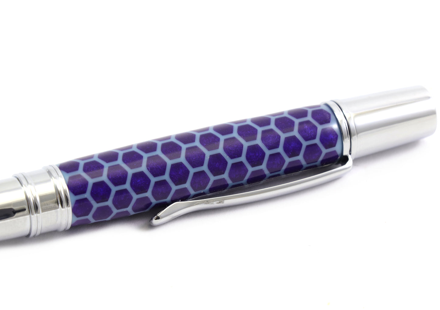 Blue Honeycomb Pen