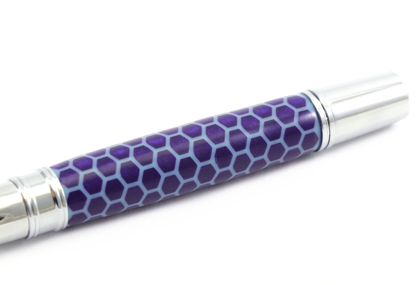 Blue Honeycomb Pen