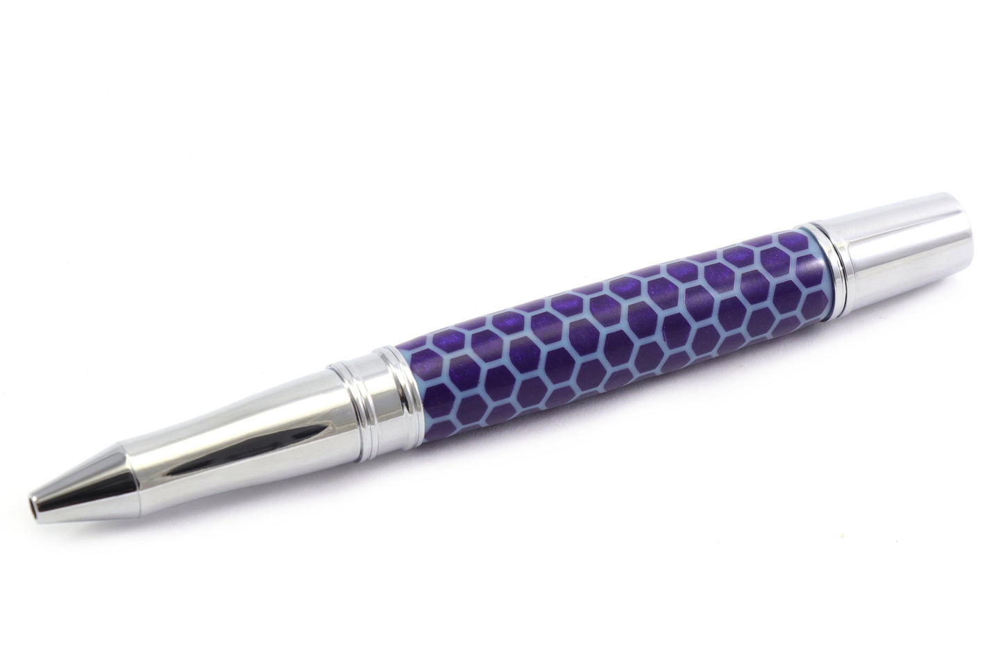 Blue Honeycomb Pen