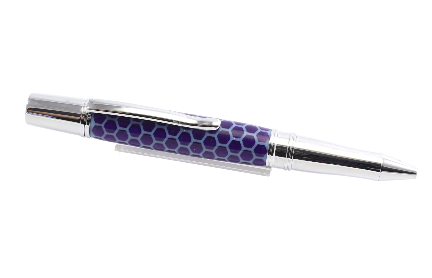 Blue Honeycomb Pen