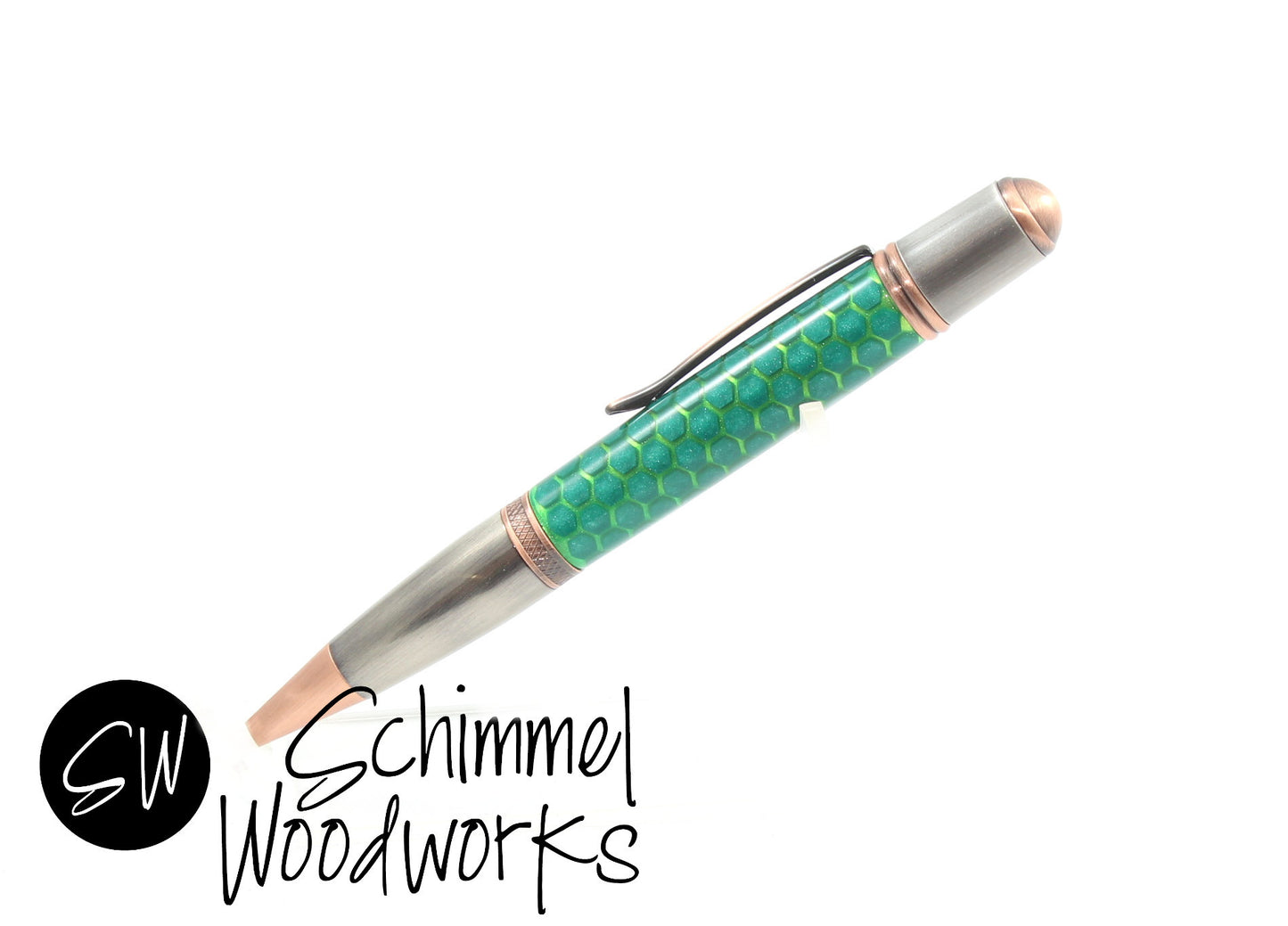 Green Honeycomb Pen