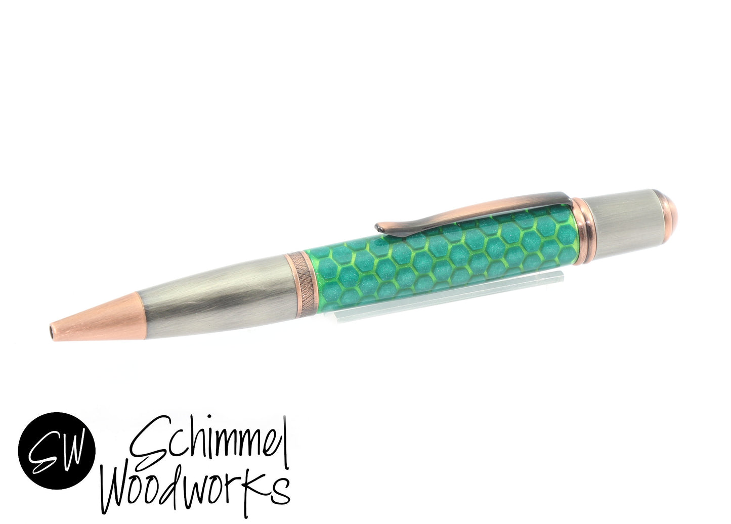 Green Honeycomb Pen