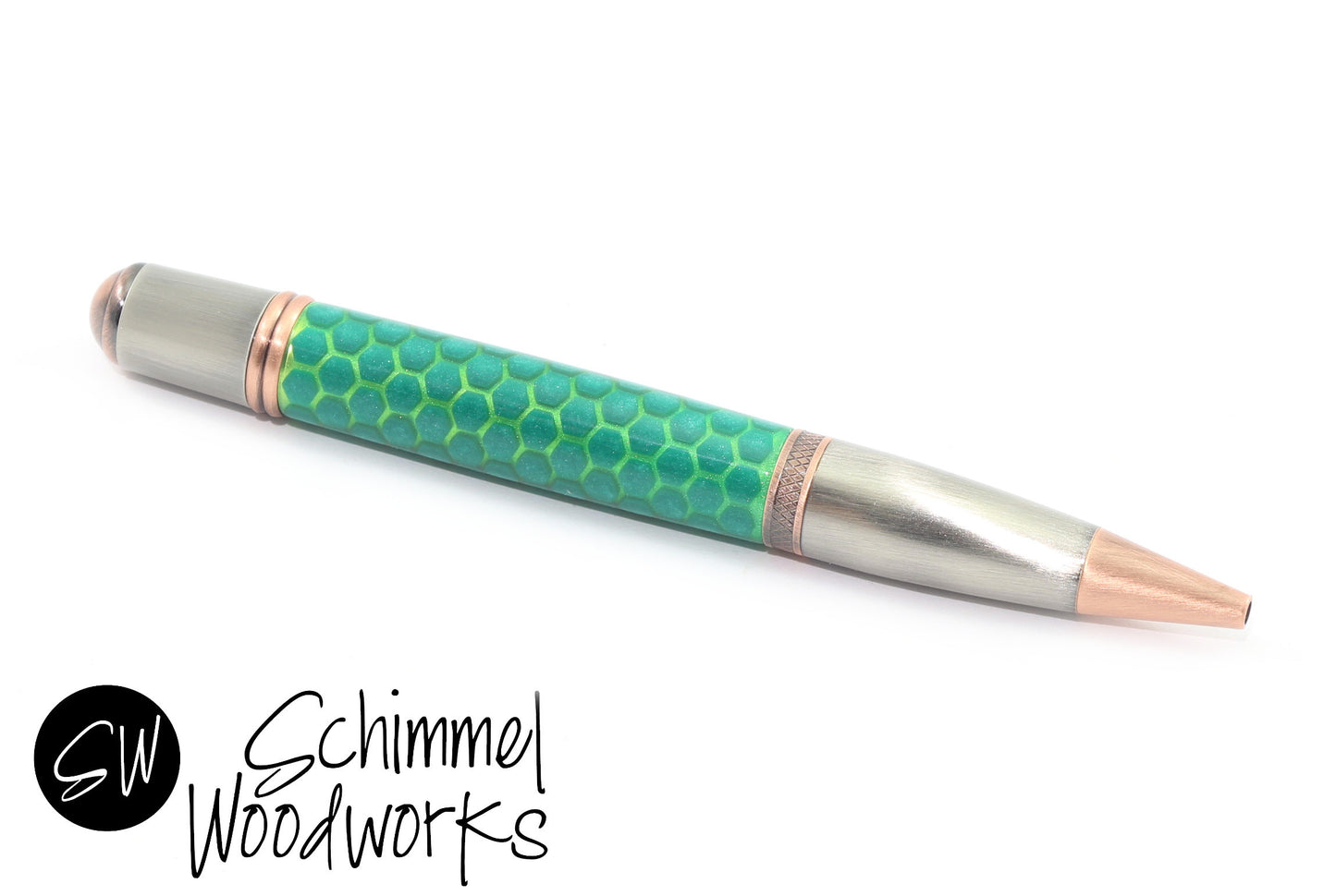 Green Honeycomb Pen