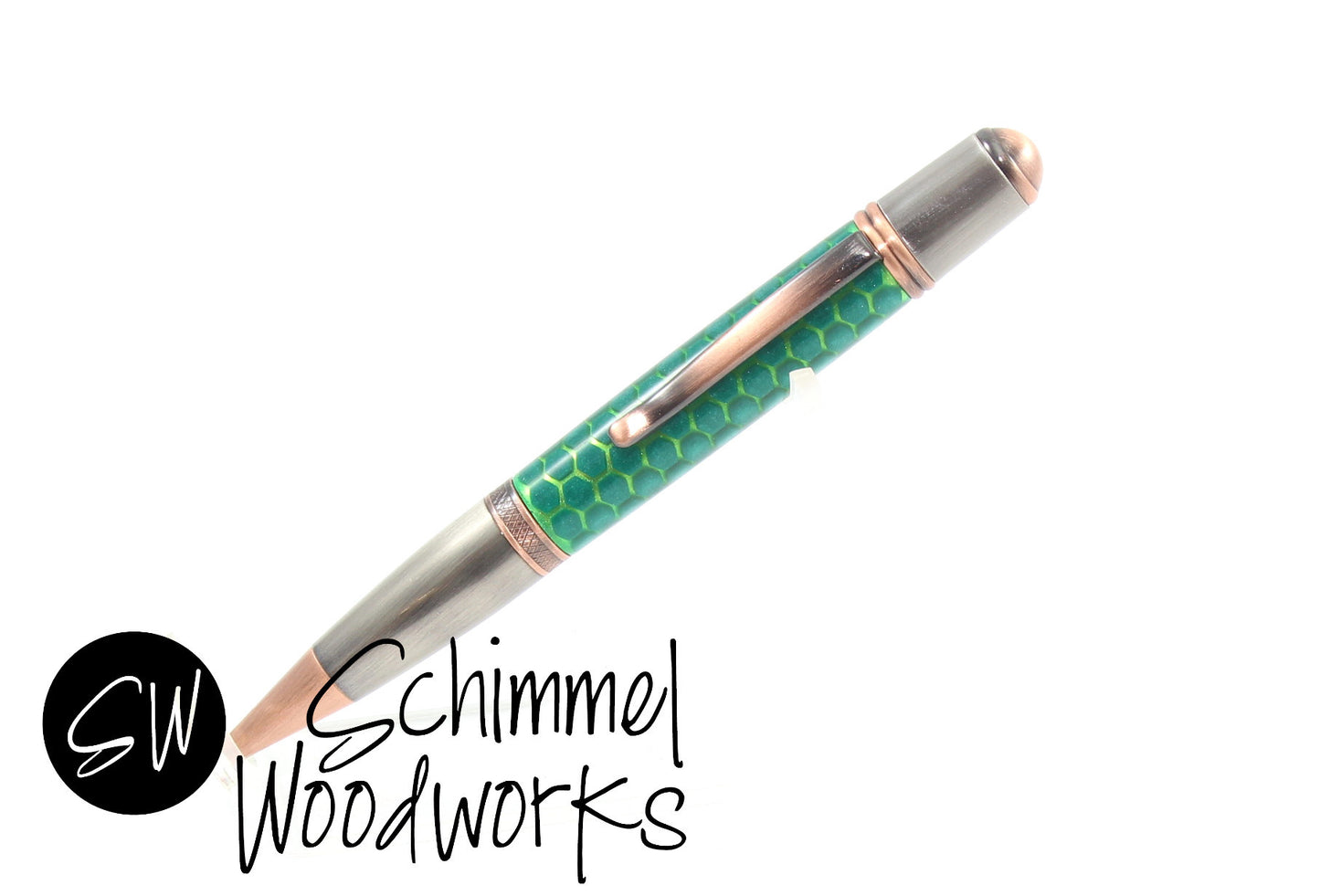 Green Honeycomb Pen