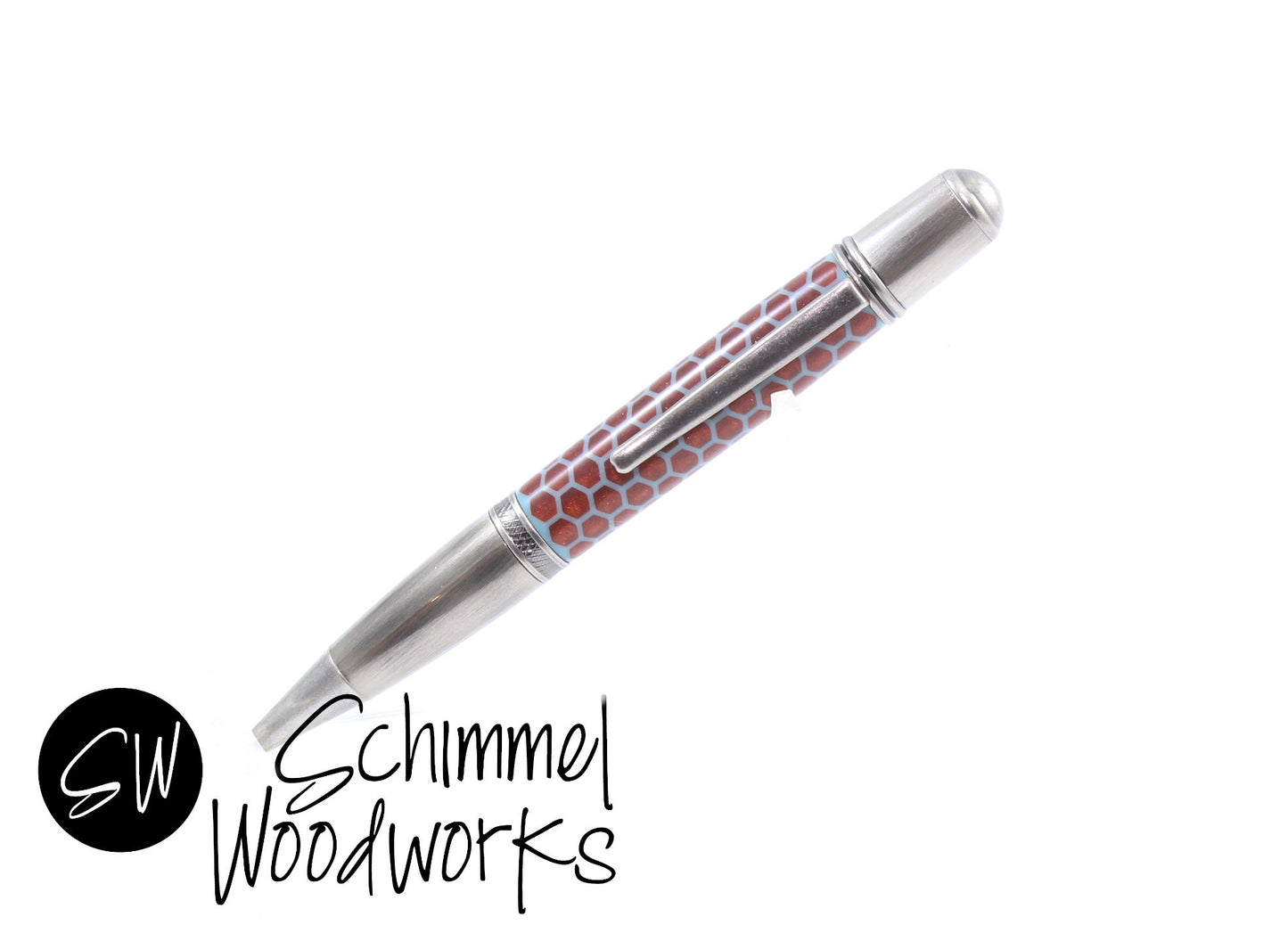 Red Honeycomb Pen