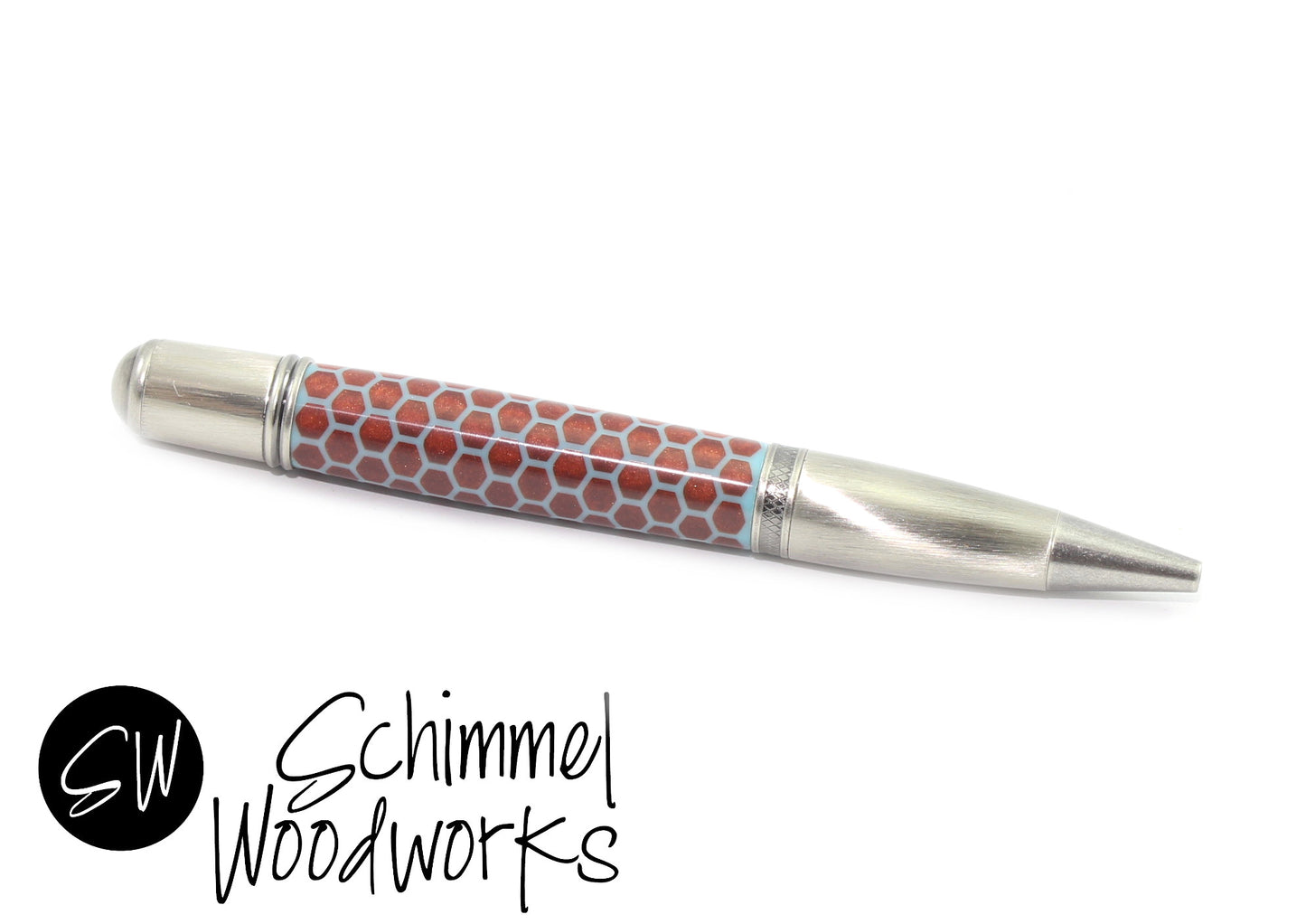 Red Honeycomb Pen