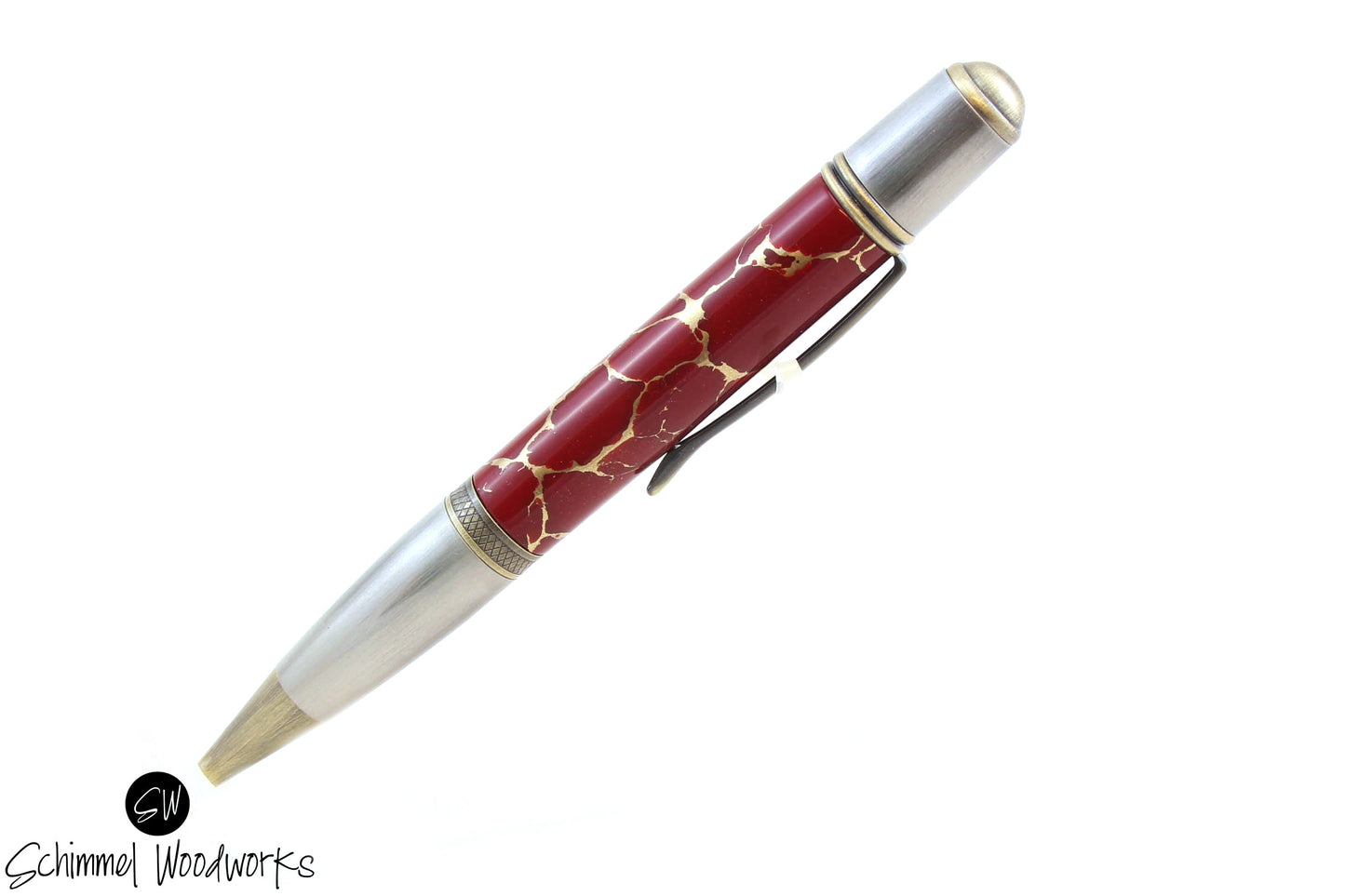Red Marble Pen