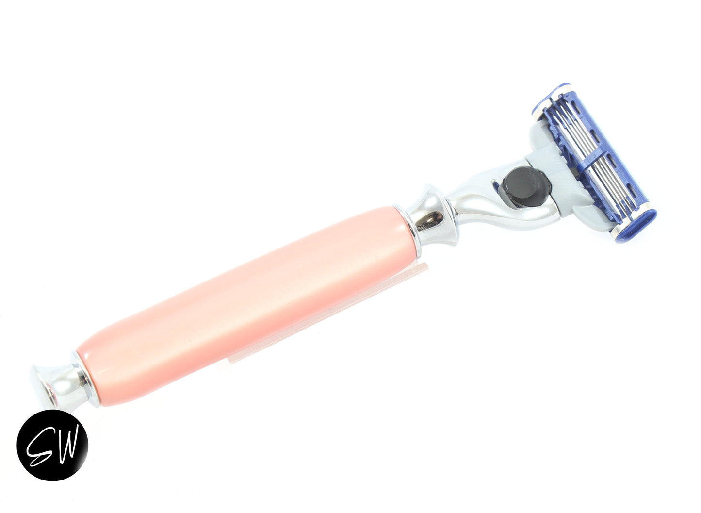 Peach Shimmer Razor Handle