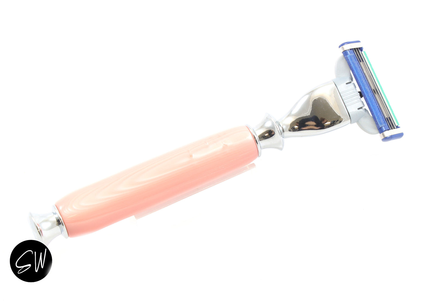 Peach Shimmer Razor Handle