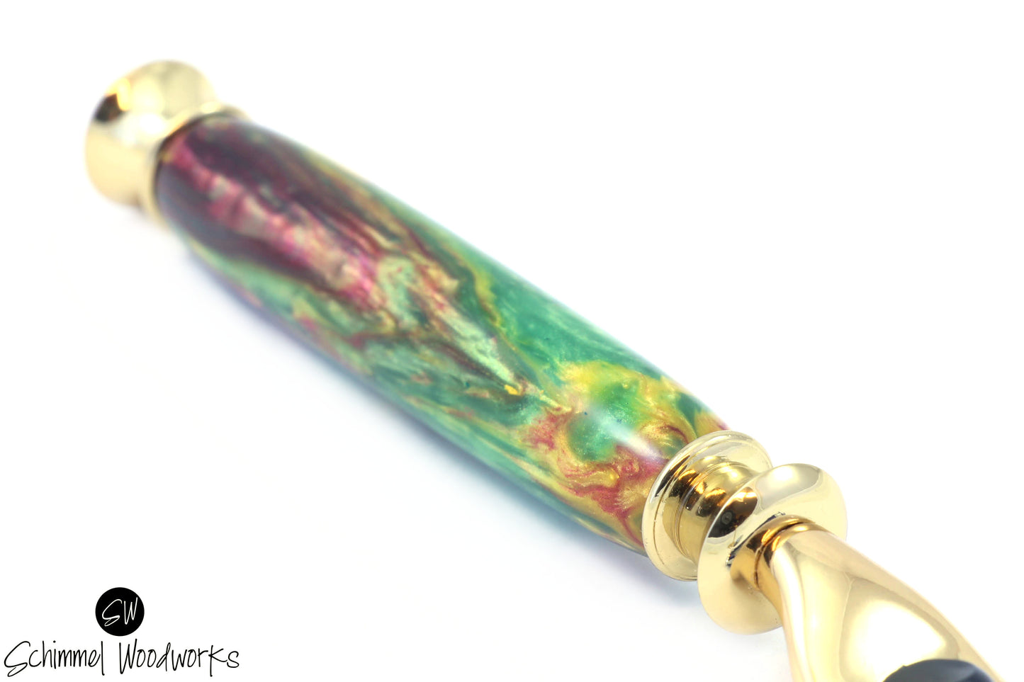 Green & Gold Razor Handle