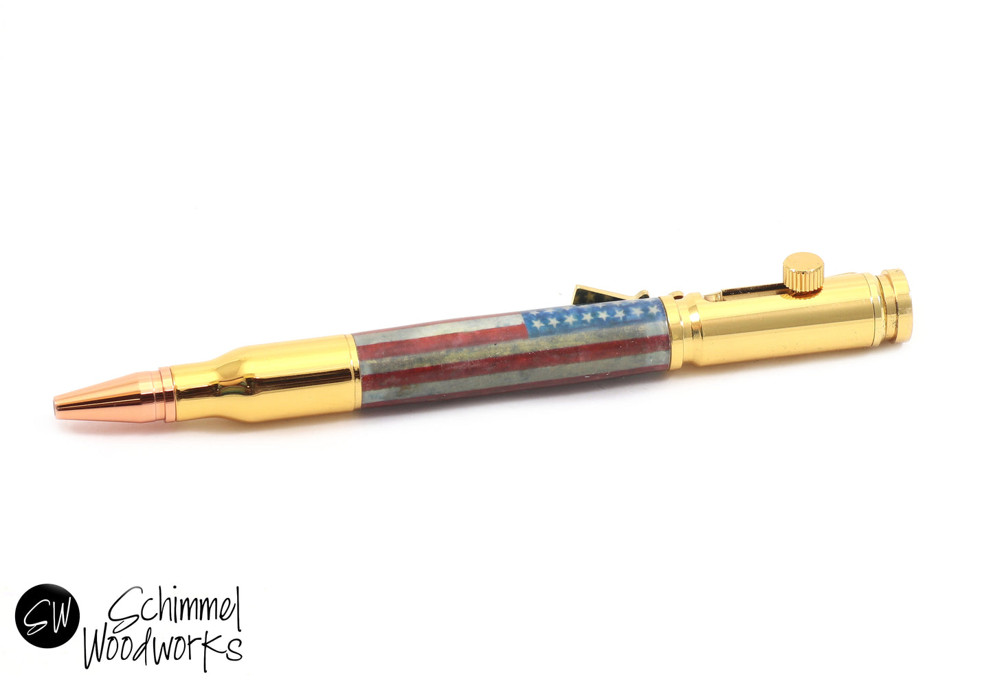 American Flag Bullet Pen