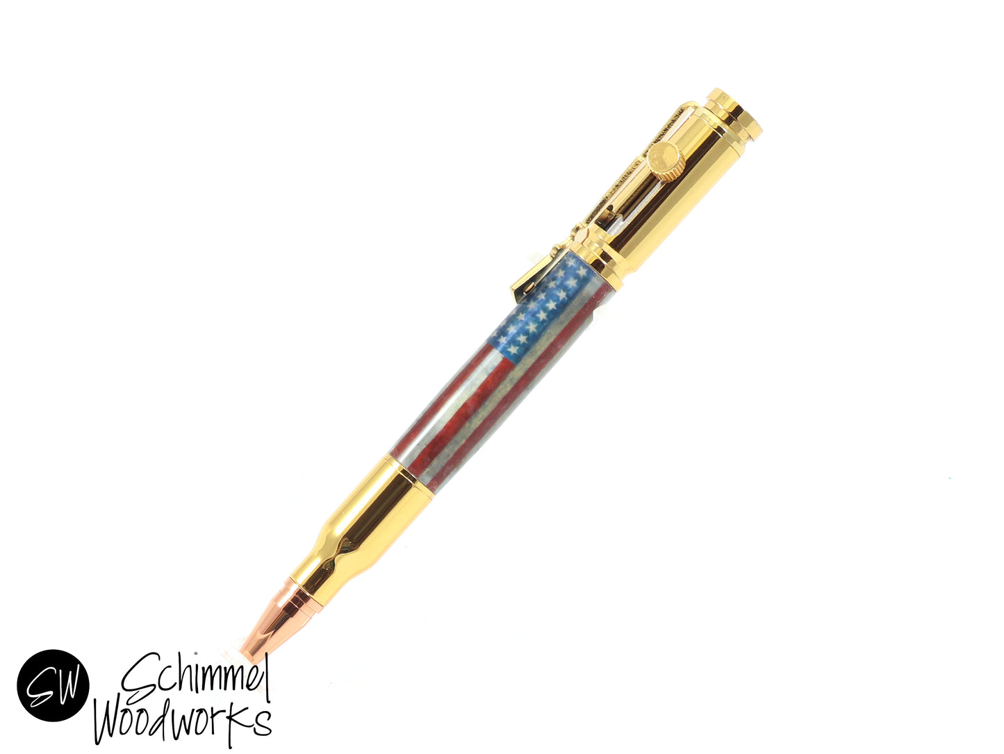 American Flag Bullet Pen