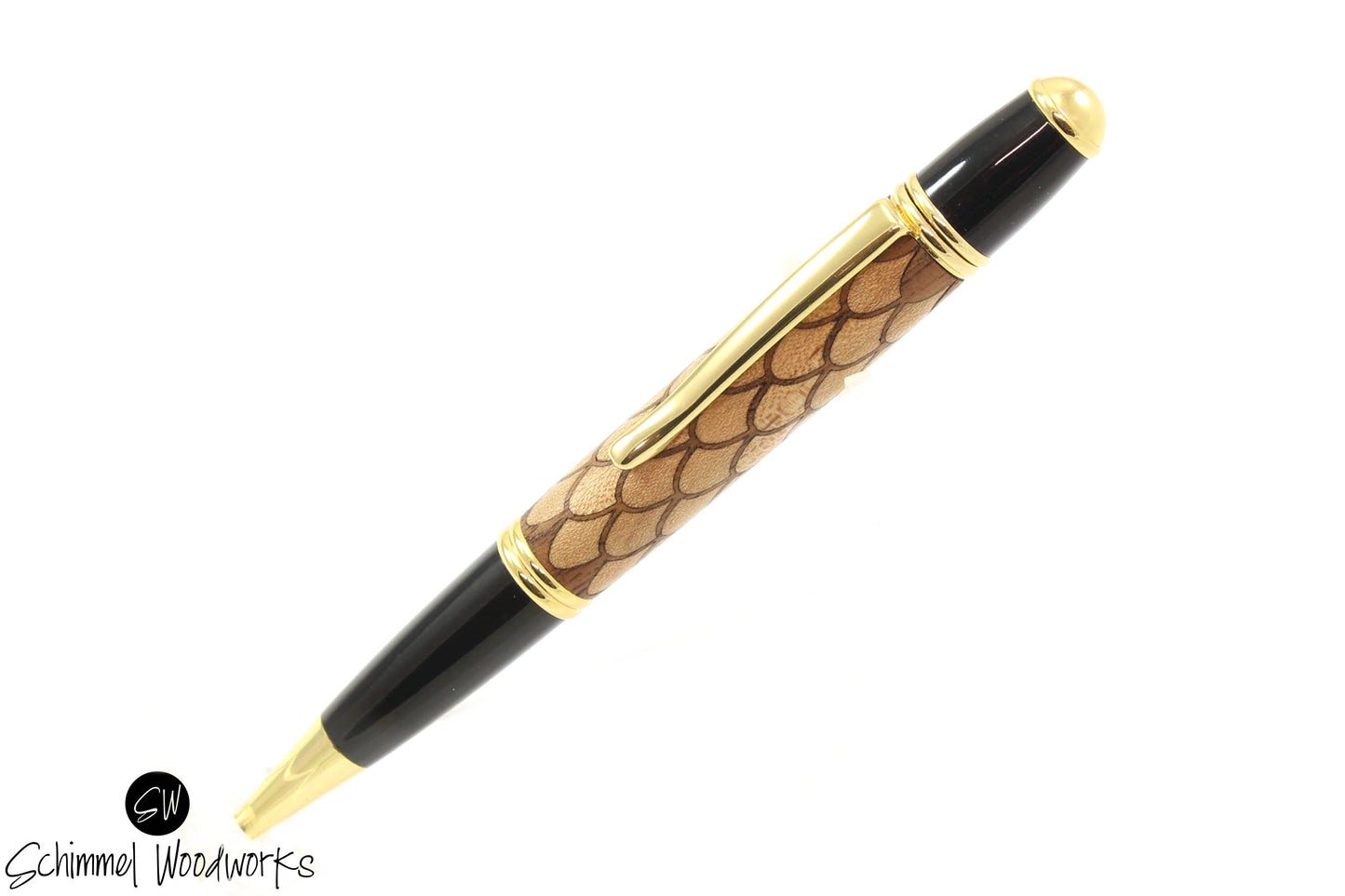 Maple & Walnut Wood Scales Pen