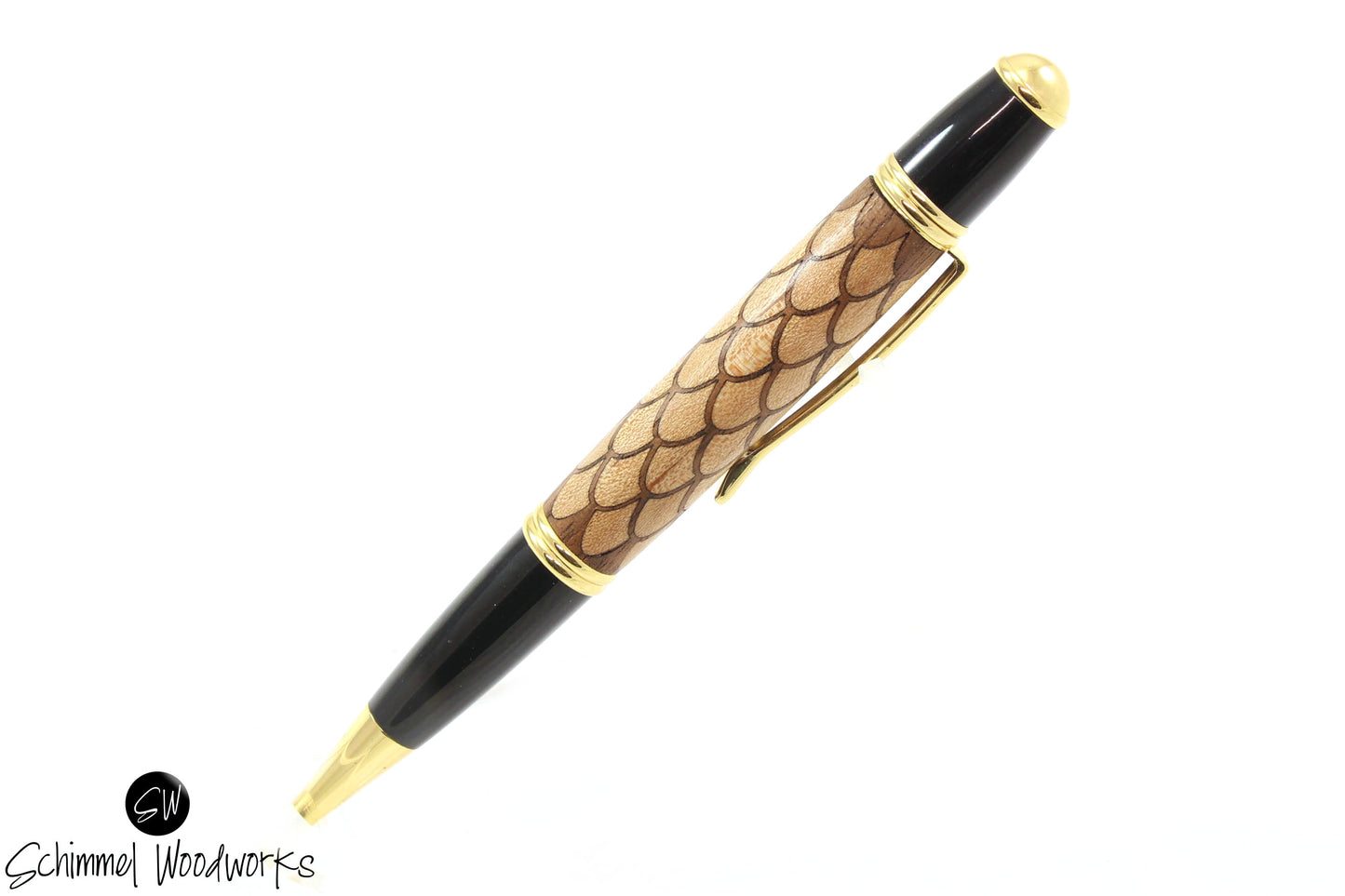 Maple & Walnut Wood Scales Pen