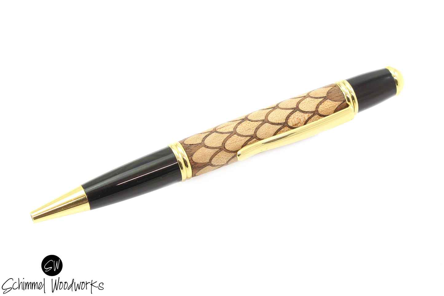 Maple & Walnut Wood Scales Pen