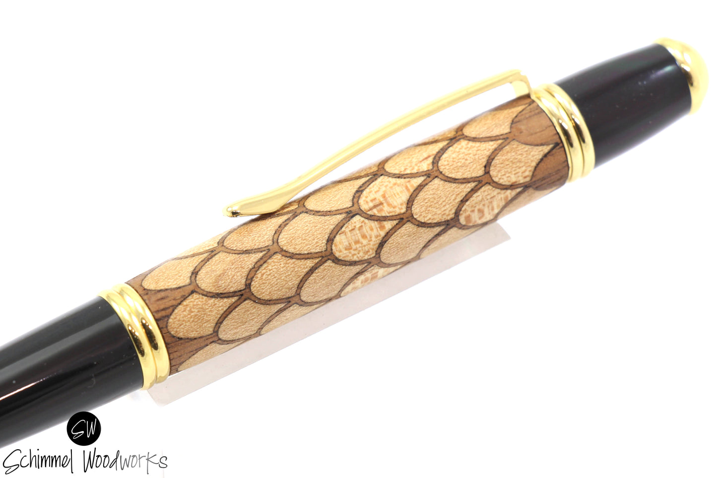 Maple & Walnut Wood Scales Pen