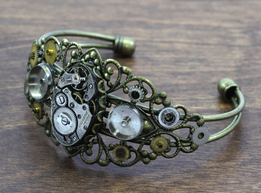 Steampunk Cuff Bracelet