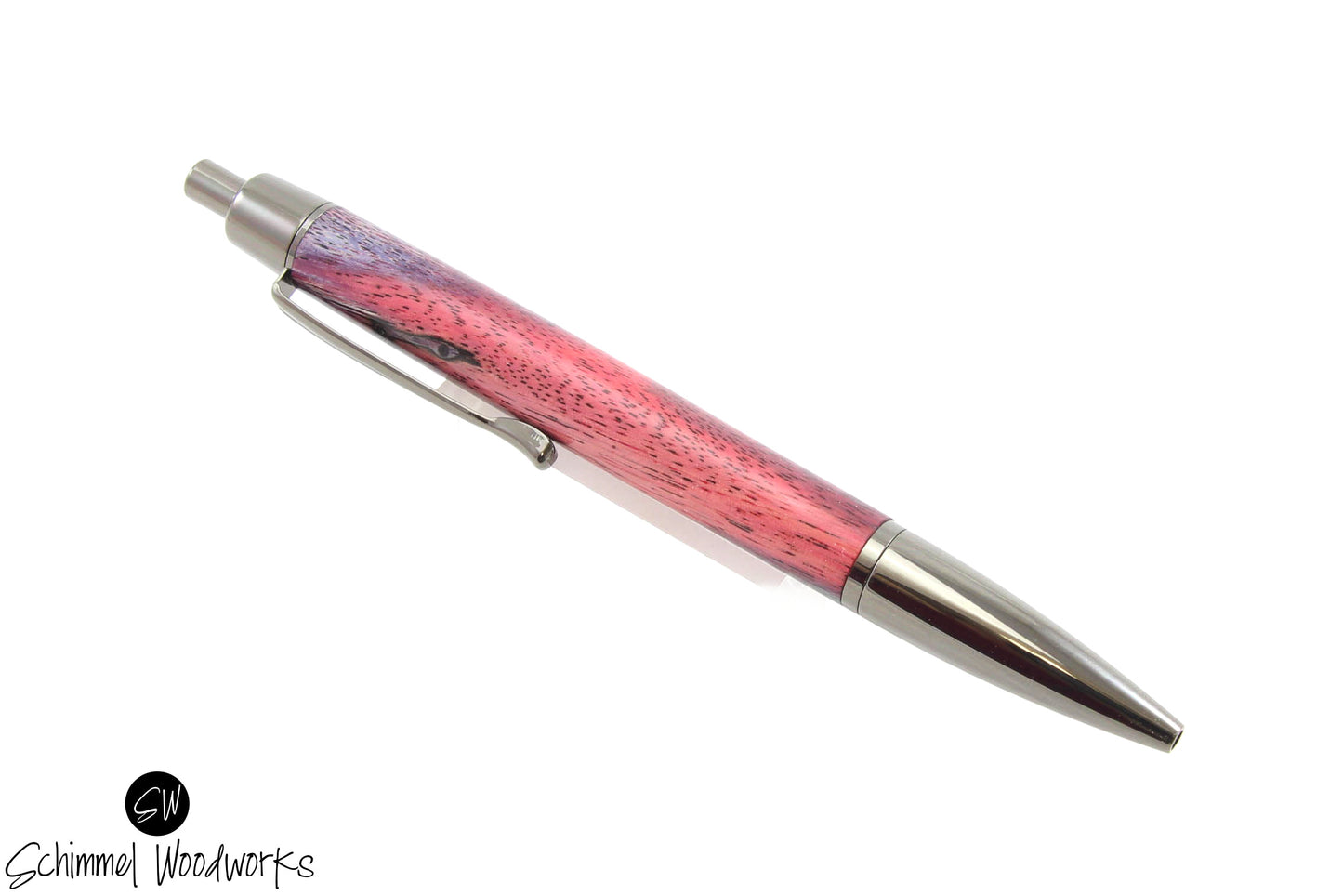 Tri-Dyed Wood Click Pen