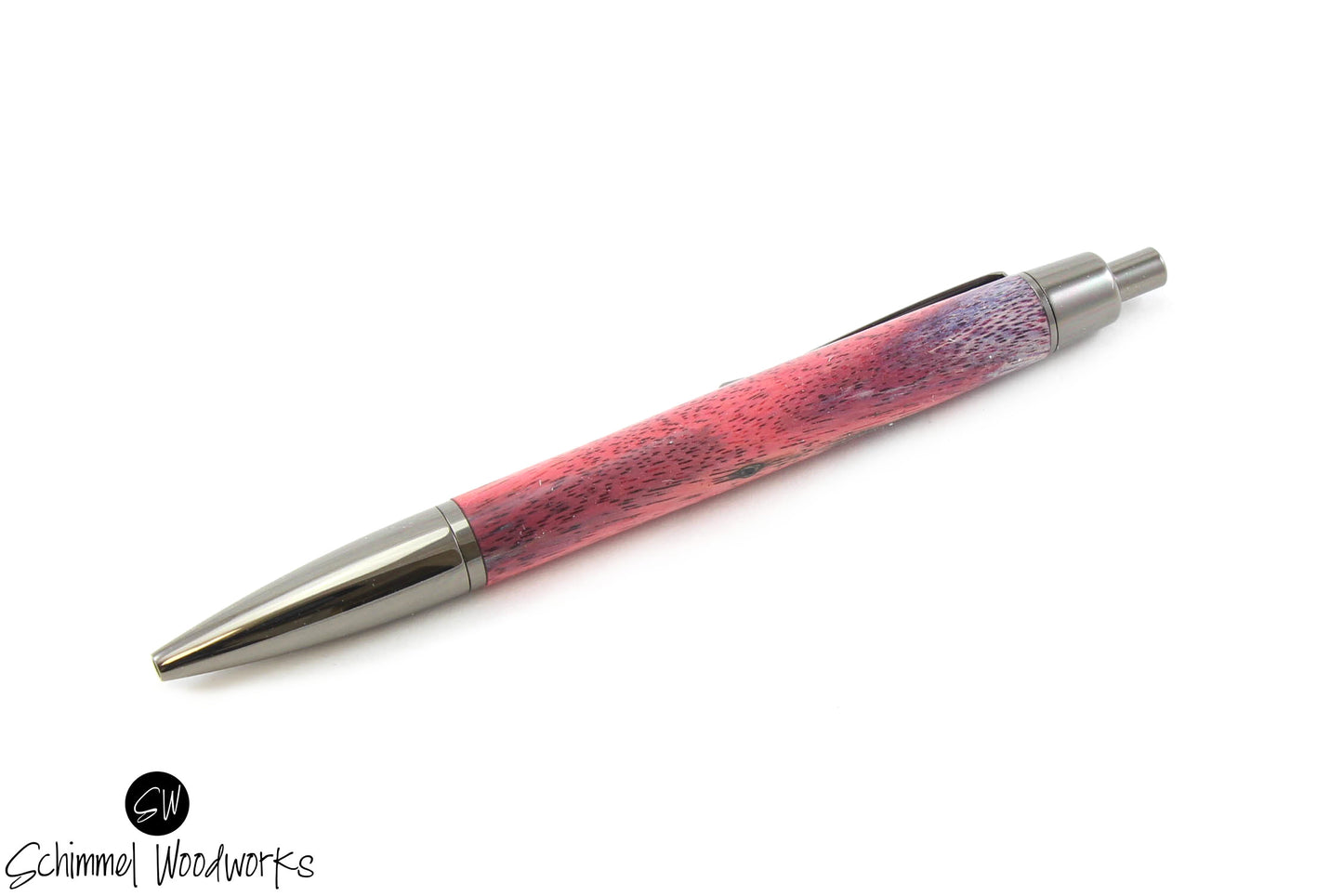 Tri-Dyed Wood Click Pen