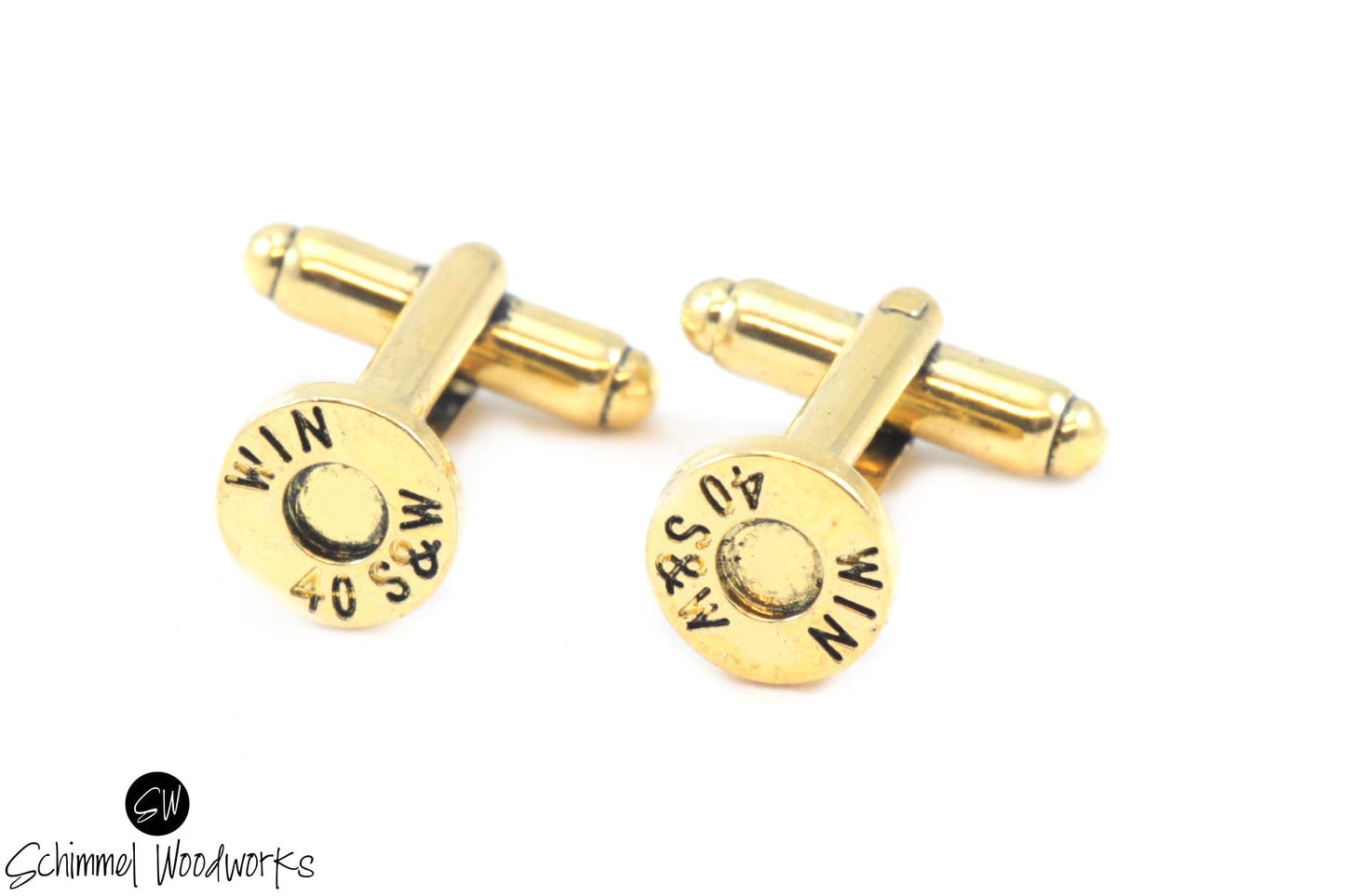 40 Caliber Bullet Cufflinks