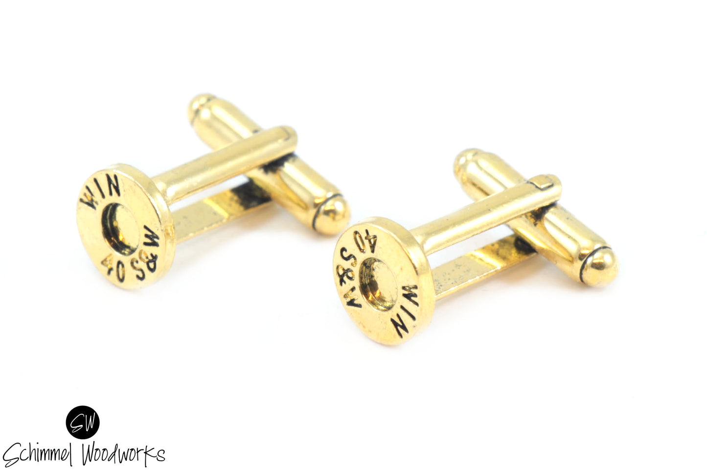 40 Caliber Bullet Cufflinks