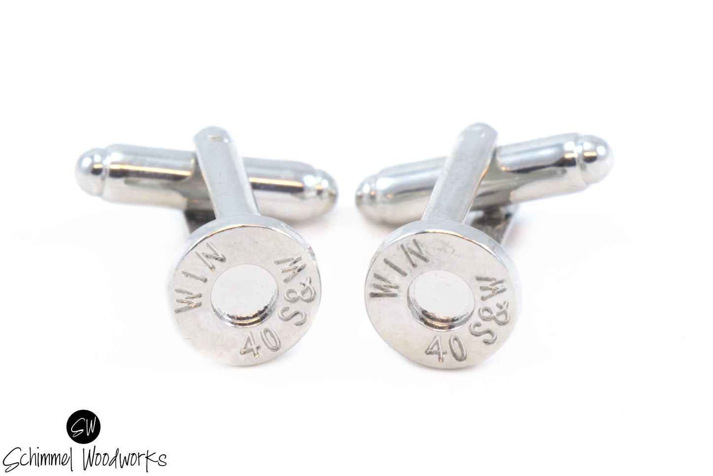 40 Caliber Bullet Cufflinks