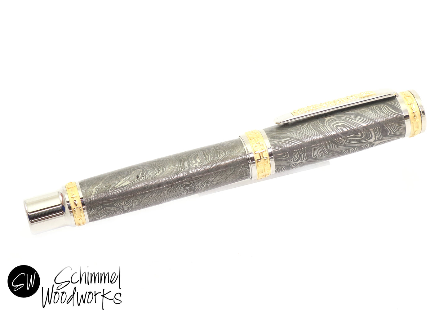 Damascus Steel Fountain Pen