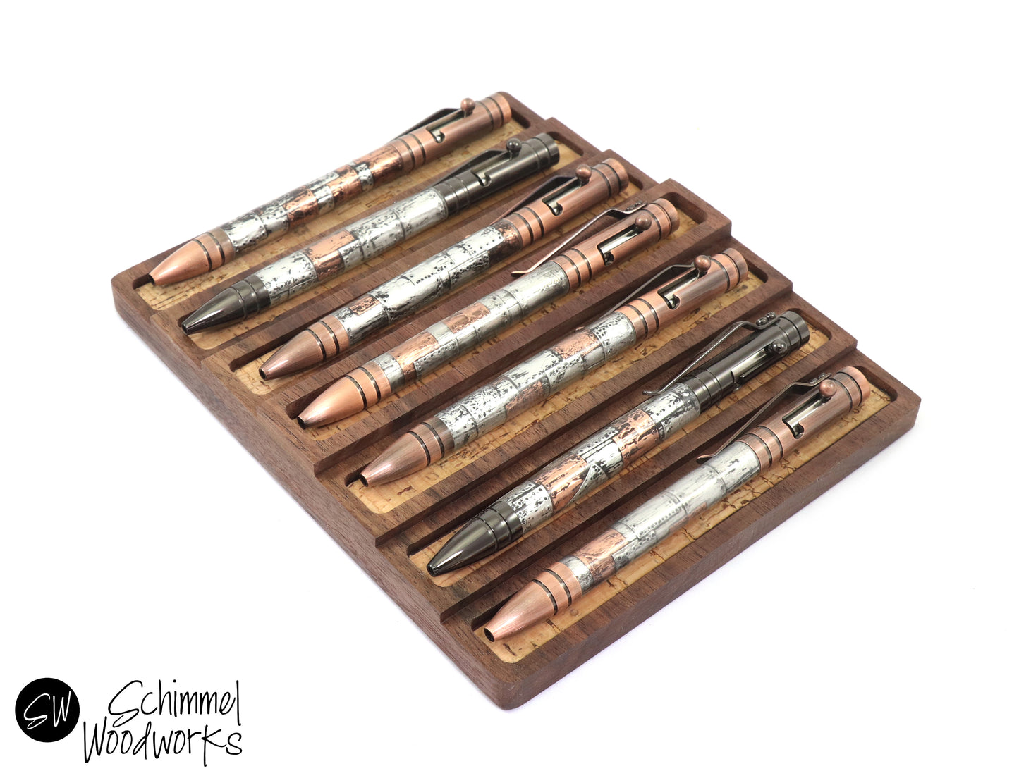 Wood 7 Pen Display