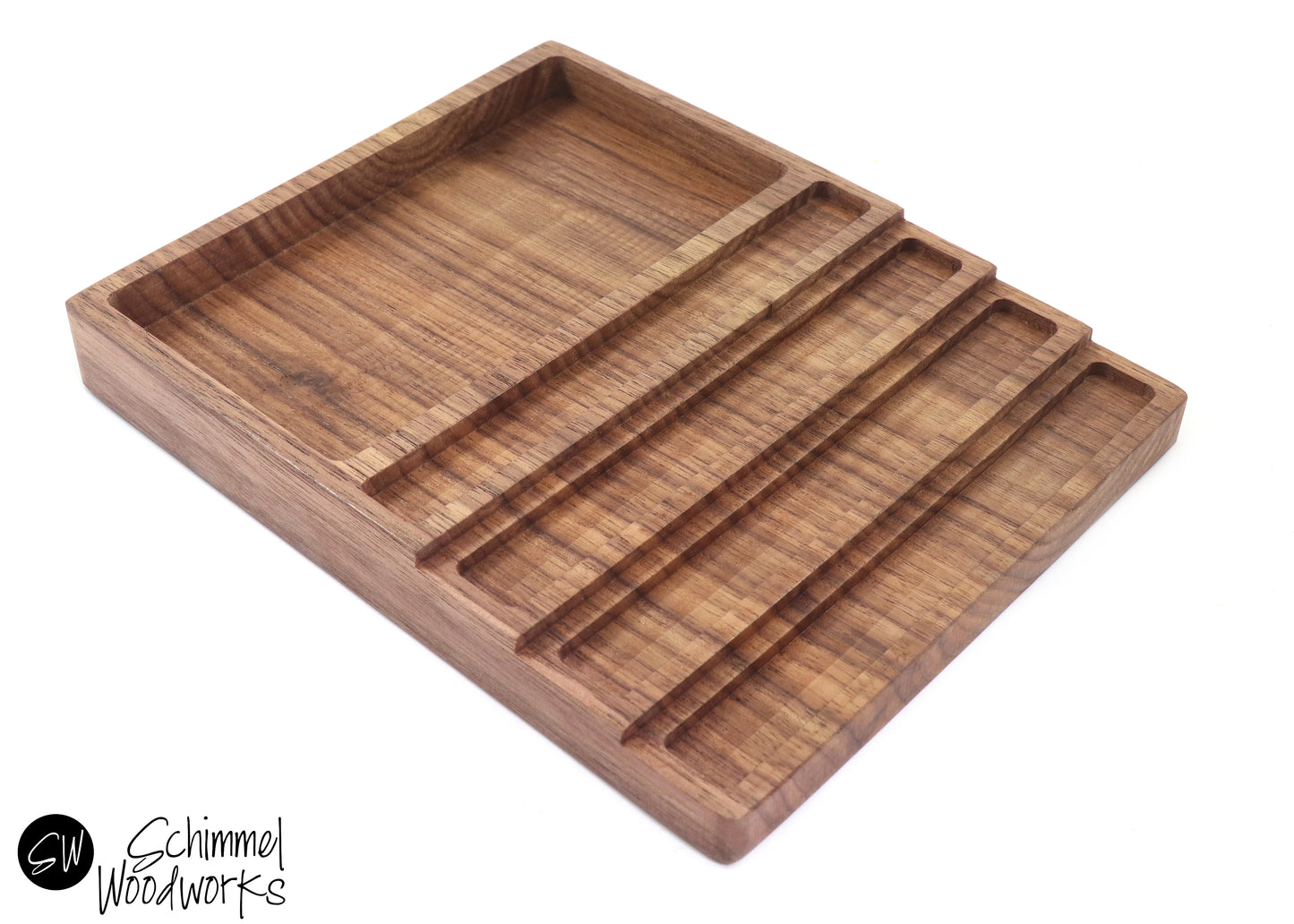 Pen tray with Desk Organizer - Fits 4 pens