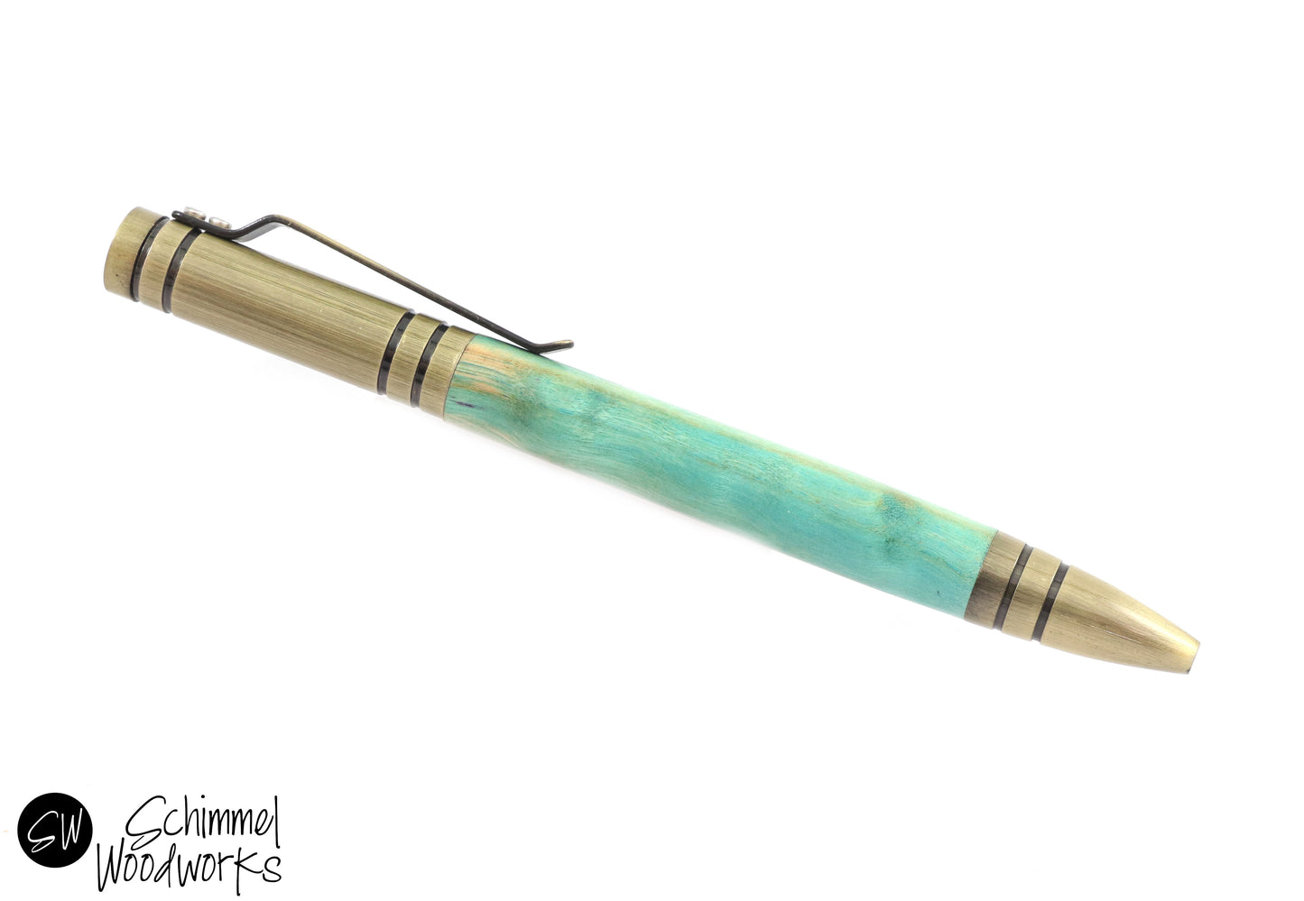 Tri-Dyed Curly Wood Pen