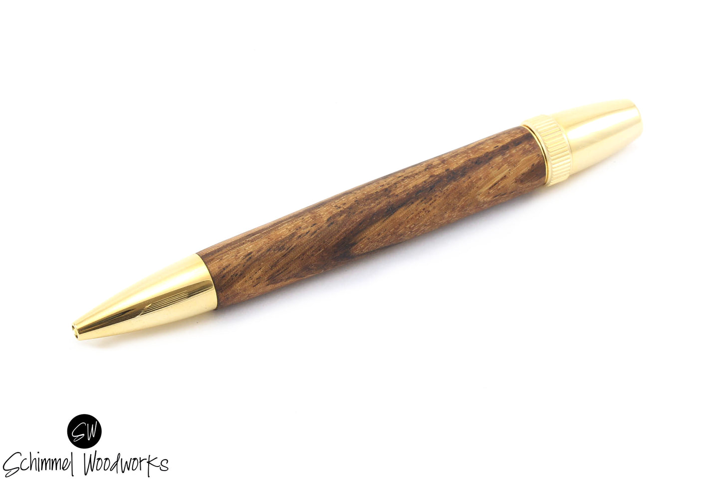 Natural Wood Gold Ballpoint Pen