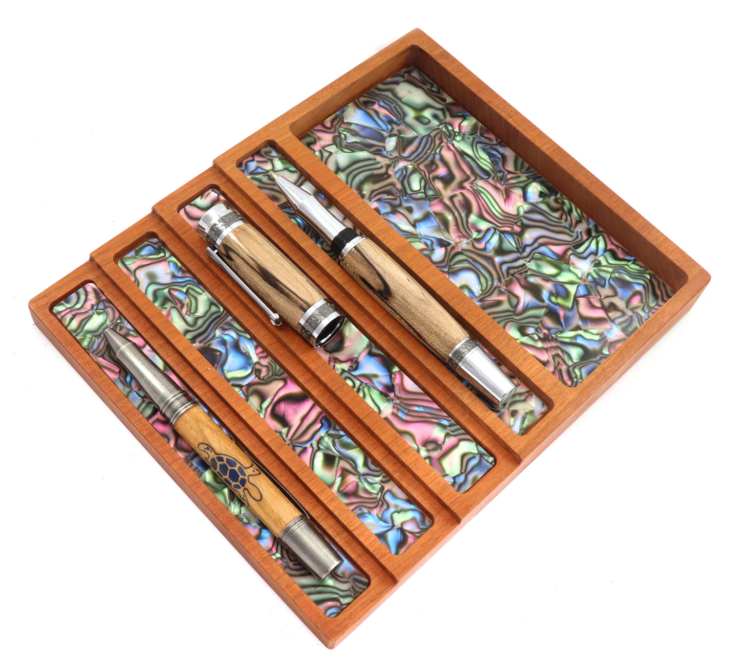 Abalone Liner XL Pen tray with Desk Organizer