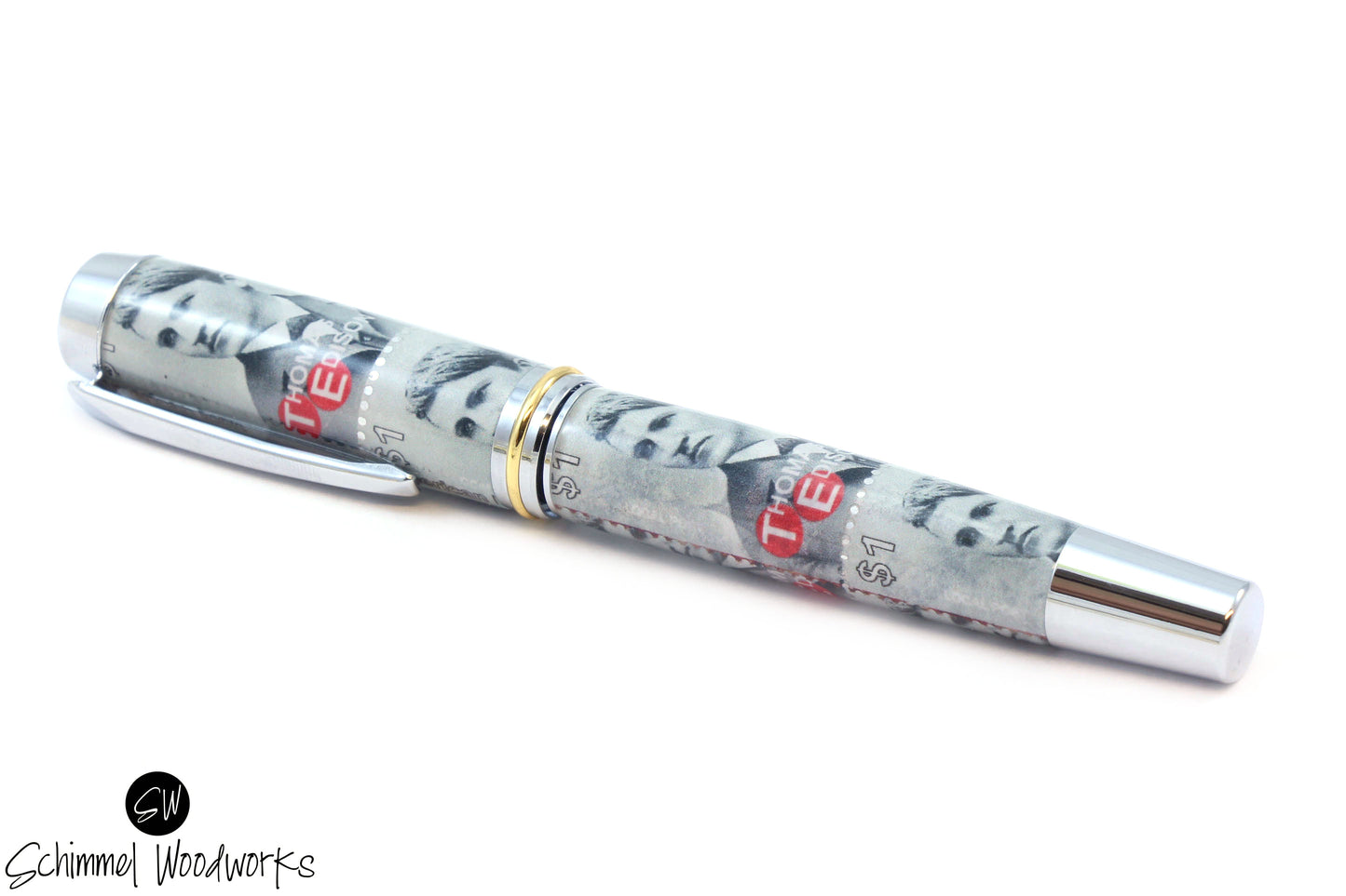 Vintage Edison Stamp Pen