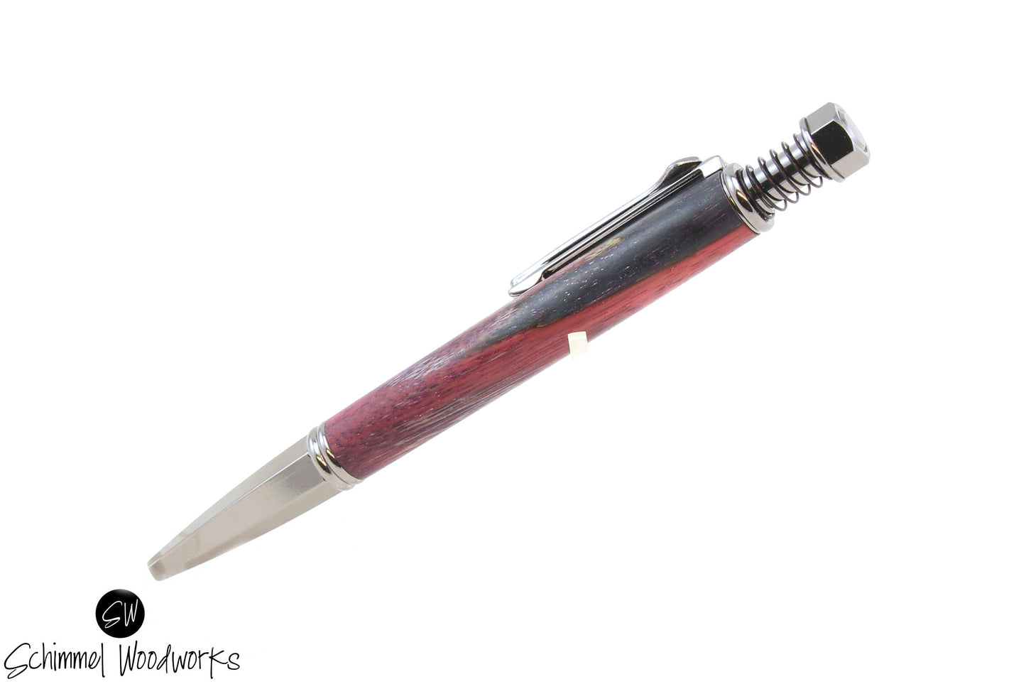 Tri-Dyed Burl Wood Click Pen