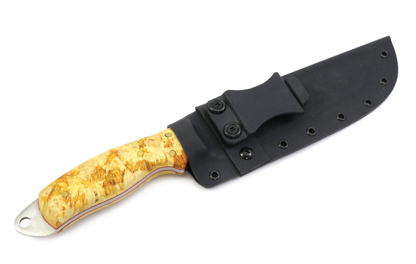 Buckeye Burl Tanto Knife