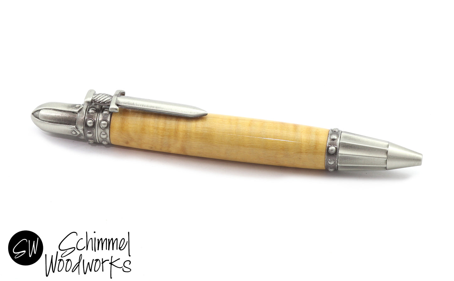 Curly Maple Knights Pen