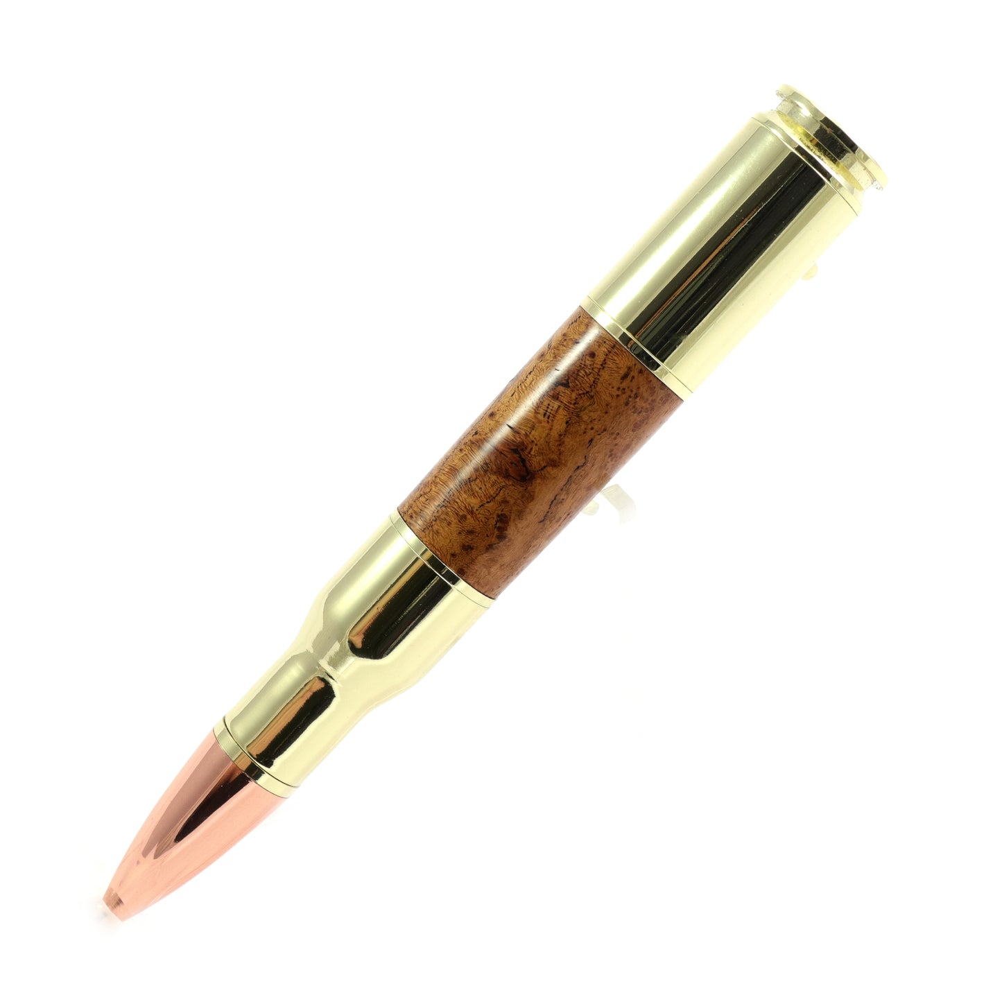 Burl Wood Large Bolt Action Bullet Pen