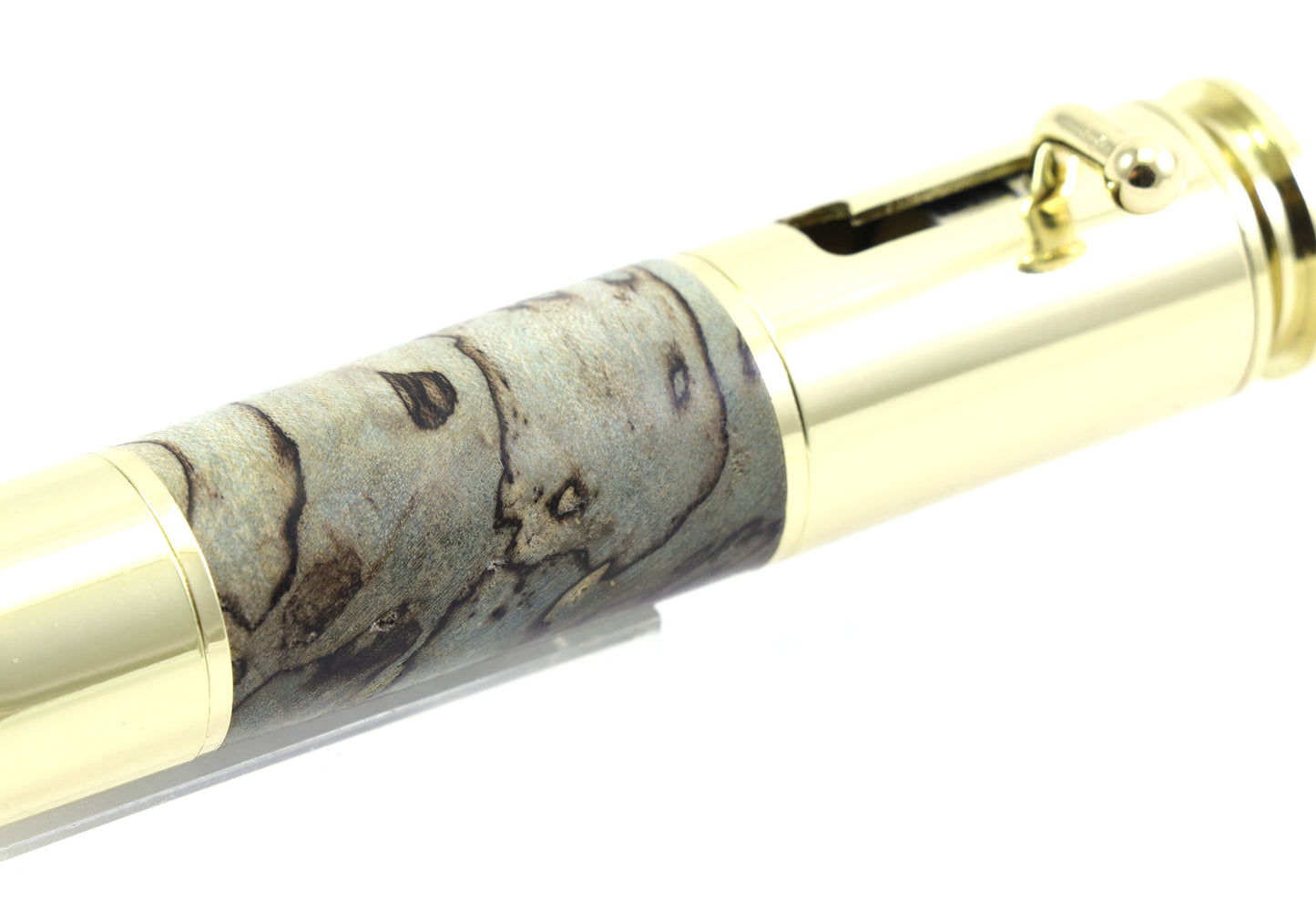 Spalted Wood Large Bolt Action Bullet Pen